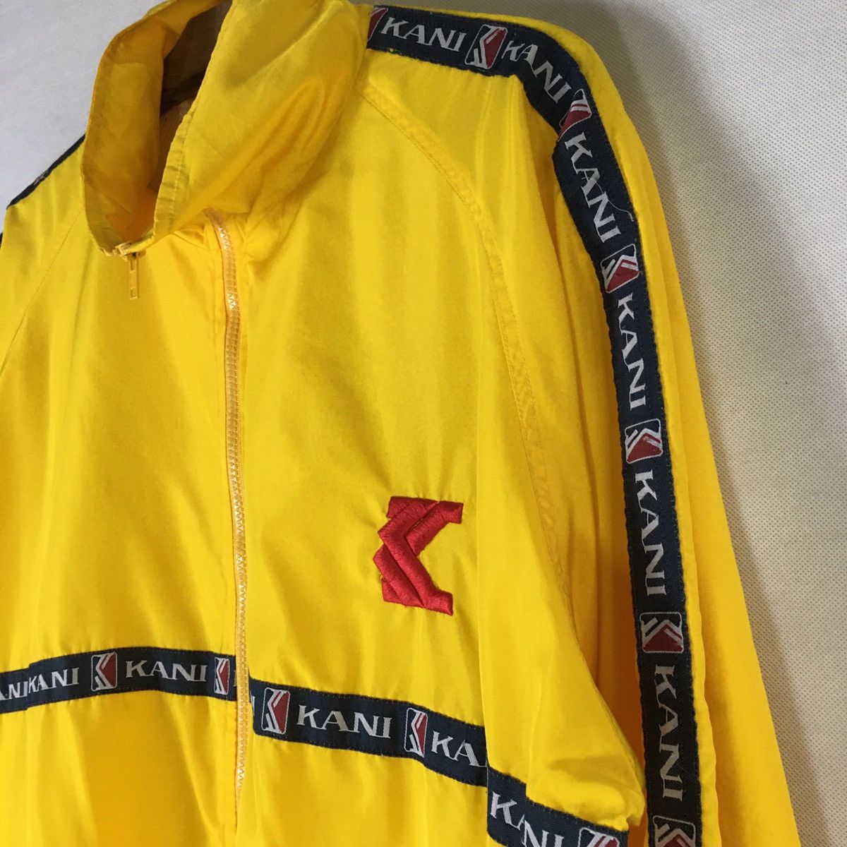 Karl Kani × Vintage Rare!! Kani Big Logo Embroidery Windbreaker Jacket Size US XL / EU 56 / 4 - 3 Thumbnail