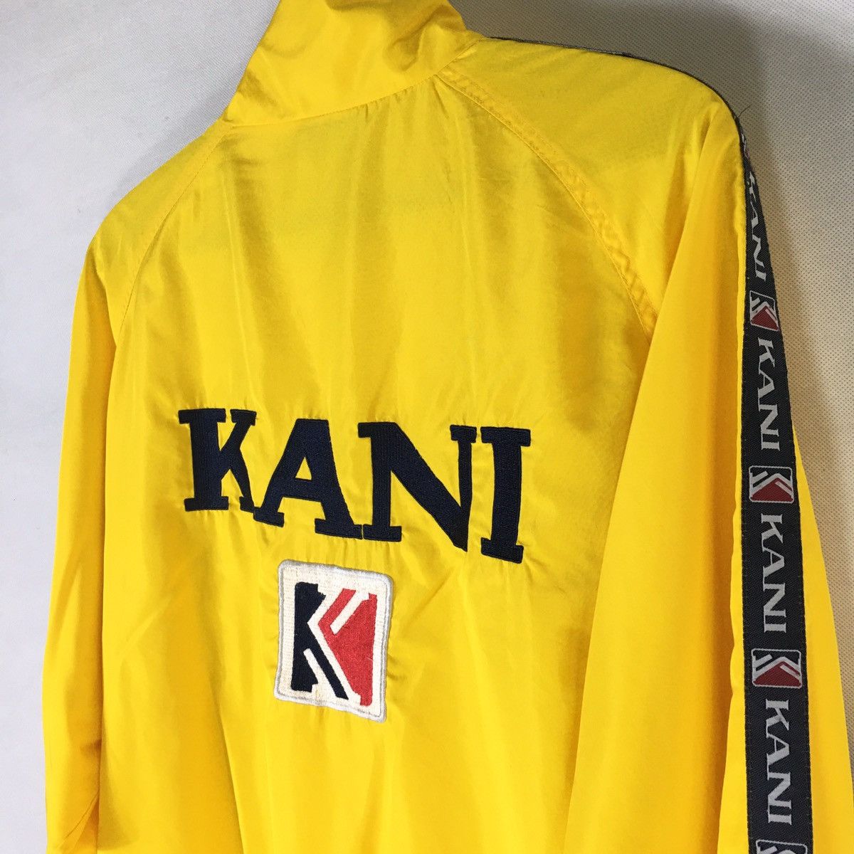 Karl Kani × Vintage Rare!! Kani Big Logo Embroidery Windbreaker Jacket Size US XL / EU 56 / 4 - 4 Thumbnail