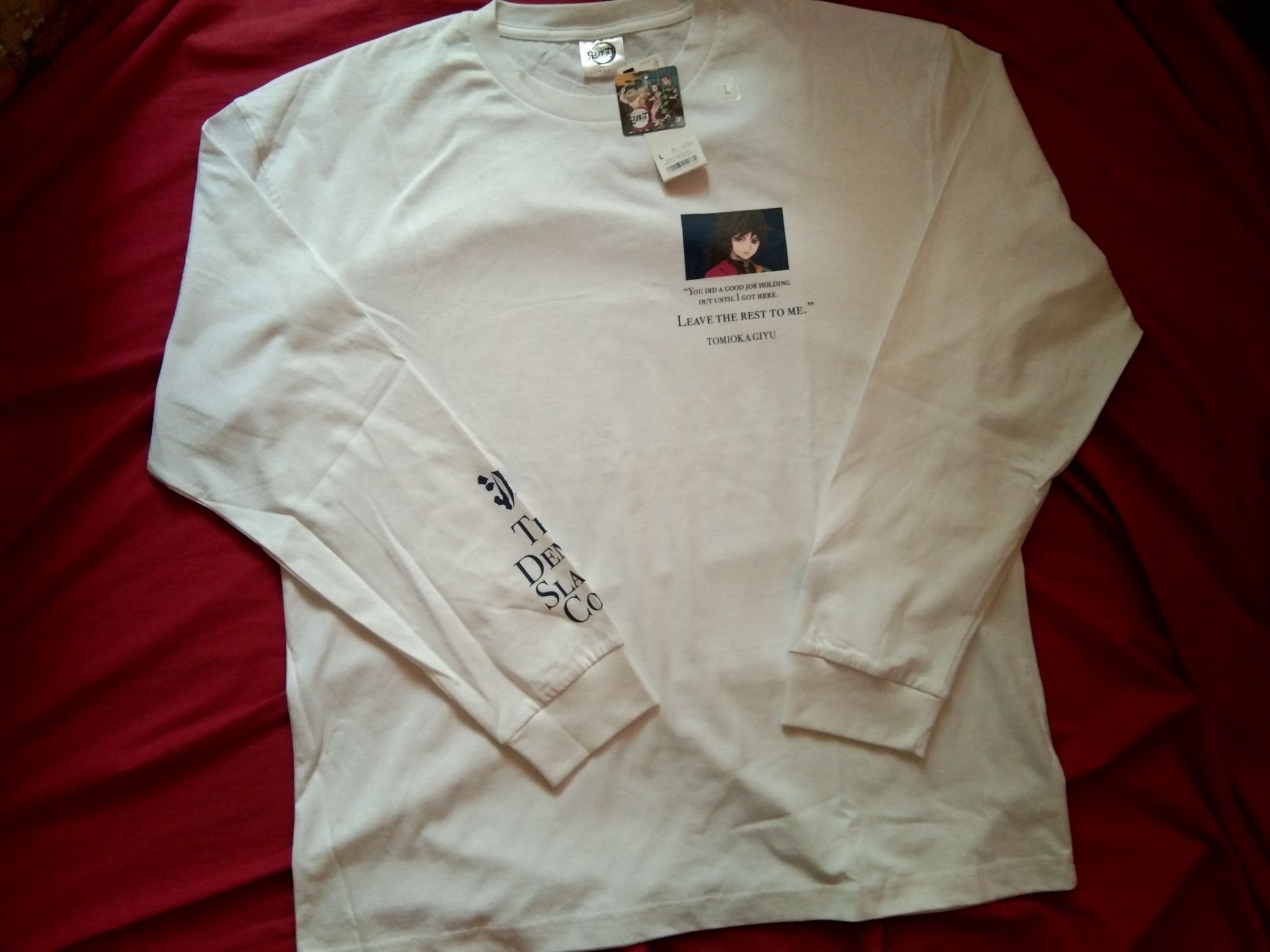 Japanese Brand NEW BNWT Demon Slayer Tomioka Giyo Tshirt anime comic Size US XL / EU 56 / 4 - 2 Thumbnail