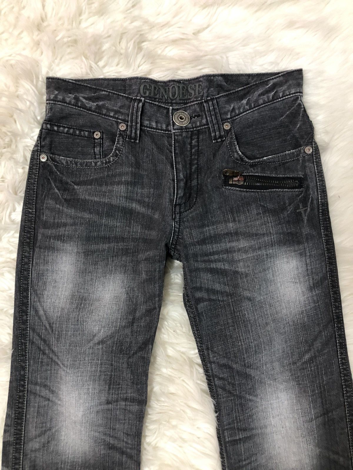 Designer GENOESE international jeans buckle belt denim Size US 31 - 3 Thumbnail