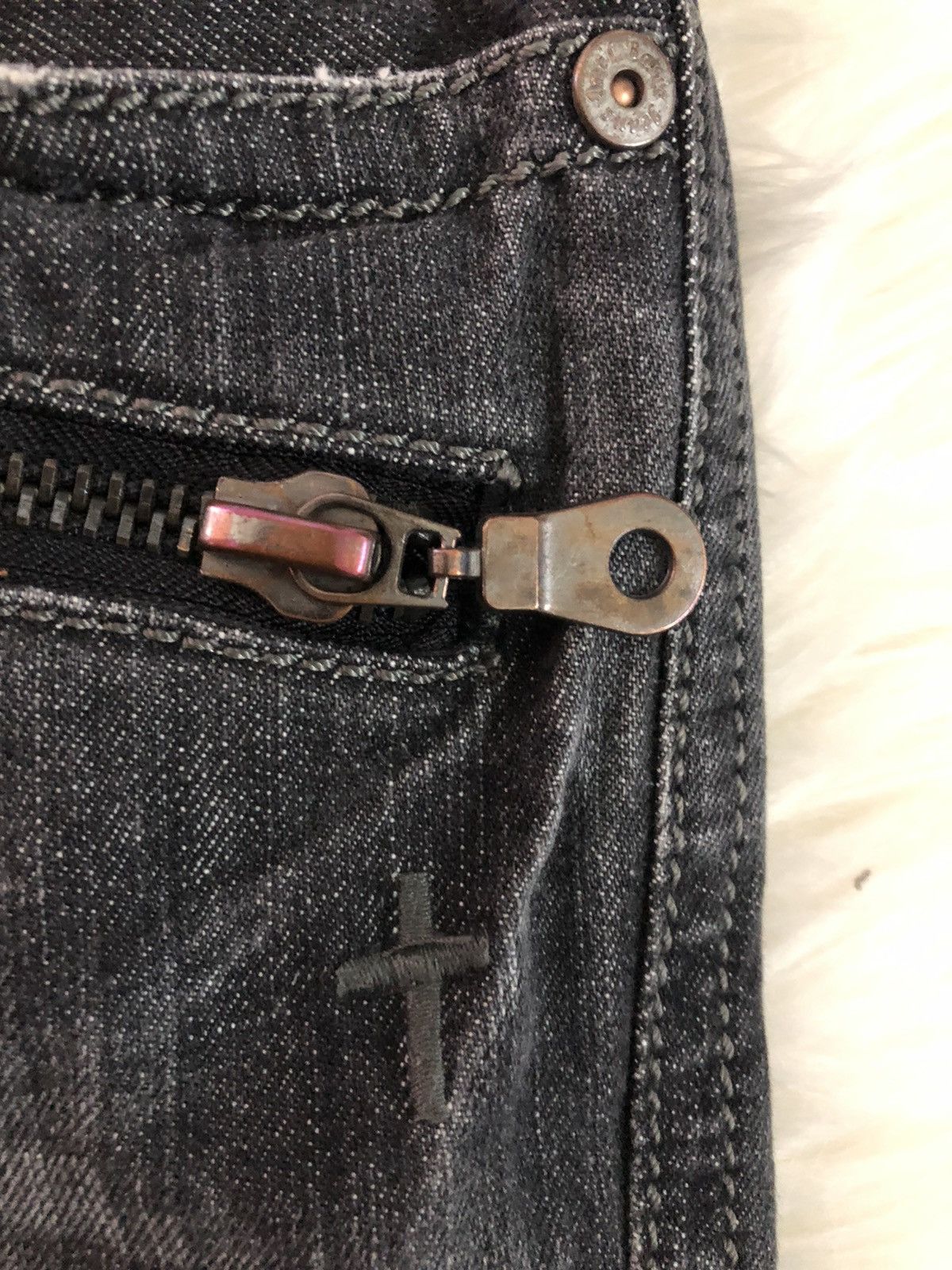 Designer GENOESE international jeans buckle belt denim Size US 31 - 8 Thumbnail