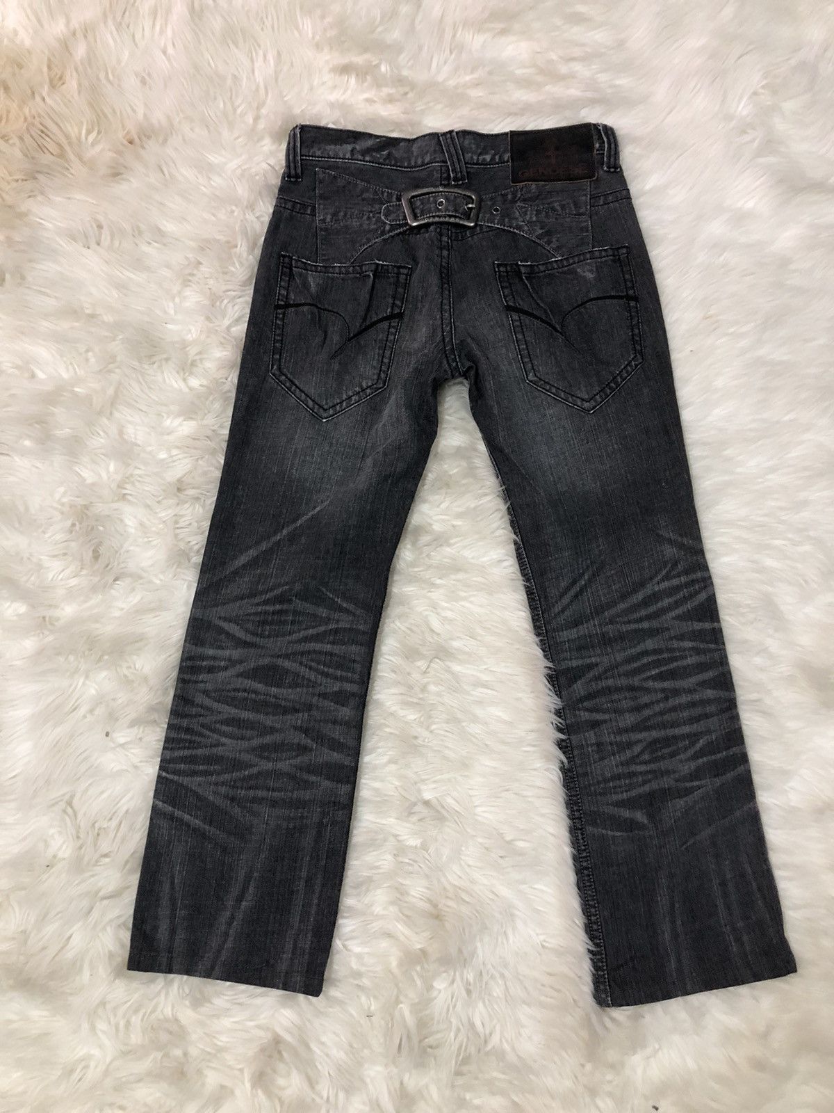 Designer GENOESE international jeans buckle belt denim Size US 31 - 12 Thumbnail