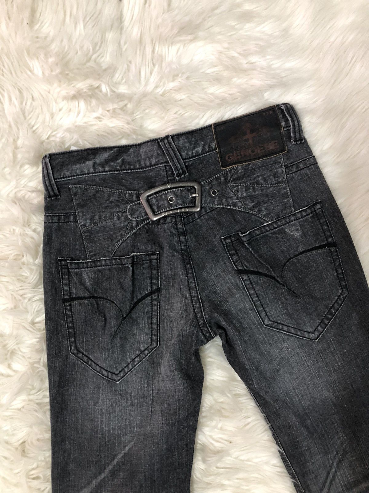 Designer GENOESE international jeans buckle belt denim Size US 31 - 1 Thumbnail