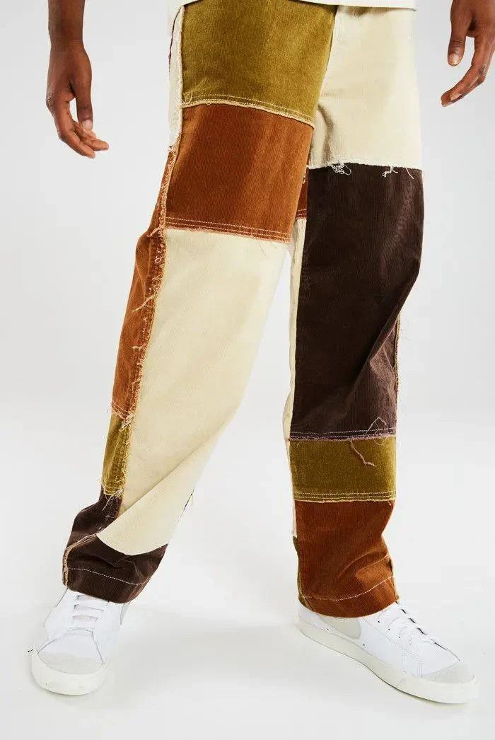 Japanese Brand 💥patchwork pants streetwear Size US 32 / EU 48 - 3 Thumbnail