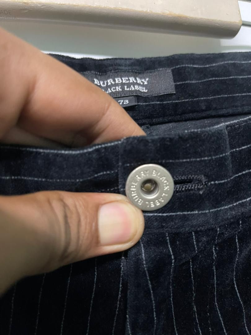 Very Rare🔥Burberry Black Label VELVET Bush Pants