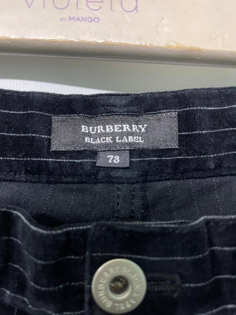 Very Rare🔥Burberry Black Label VELVET Bush Pants