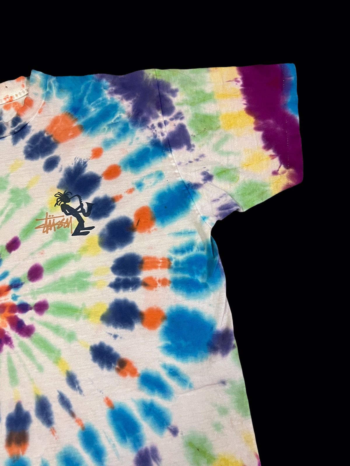 Stussy × Vintage 🔥MEGA RARE🔥Vintage 90s Stussy Tie Dye Tee Size US L / EU 52-54 / 3 - 10 Thumbnail