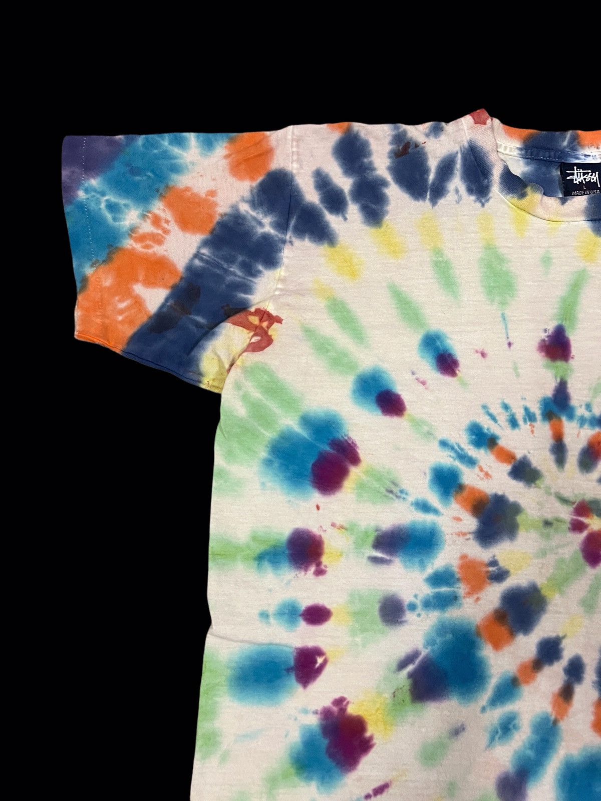 Stussy × Vintage 🔥MEGA RARE🔥Vintage 90s Stussy Tie Dye Tee Size US L / EU 52-54 / 3 - 7 Thumbnail