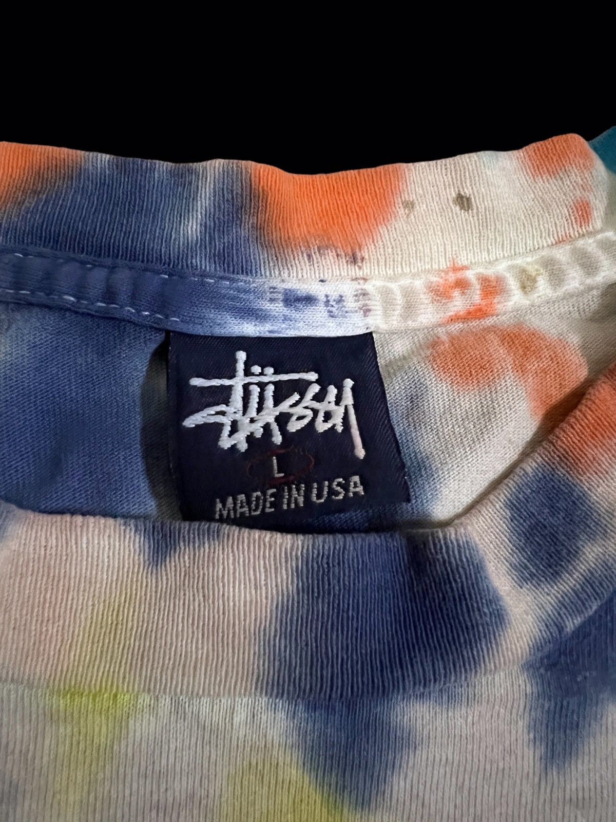 Stussy × Vintage 🔥MEGA RARE🔥Vintage 90s Stussy Tie Dye Tee Size US L / EU 52-54 / 3 - 15 Thumbnail