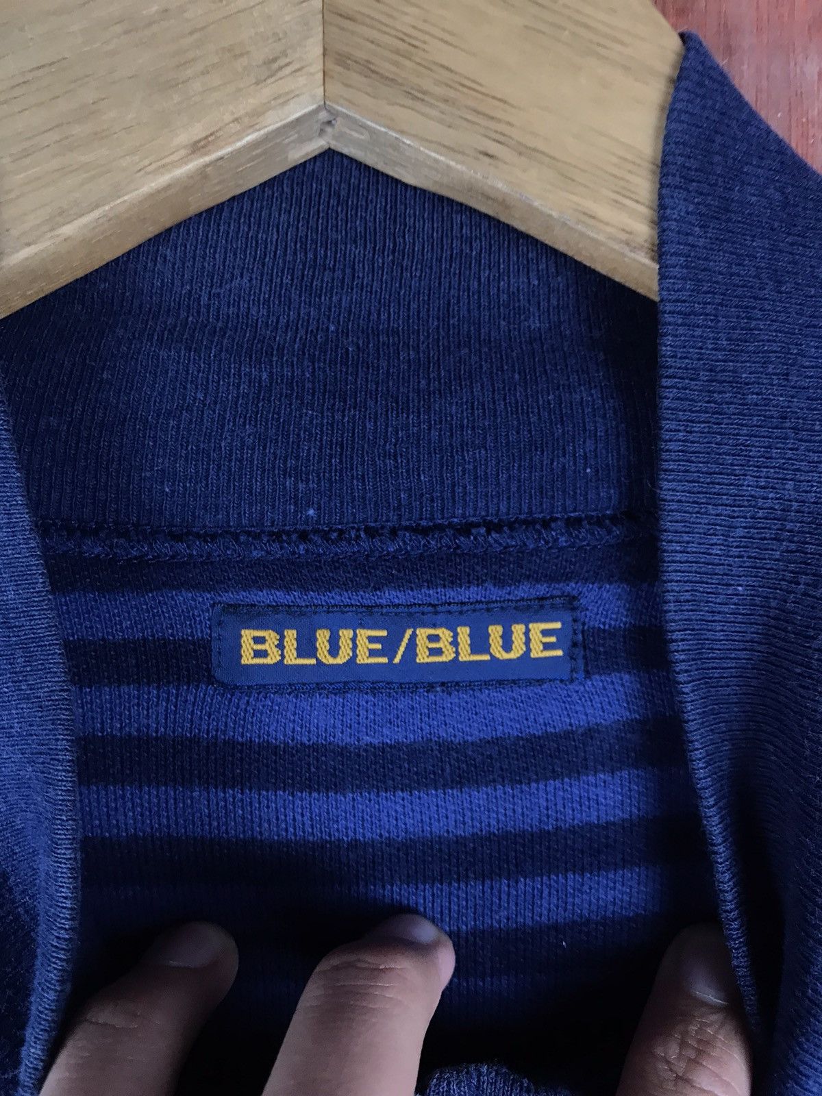 Blue Blue Japan DLL Blue Blue japan Stripe Sweater #2520 Size US M / EU 48-50 / 2 - 6 Thumbnail