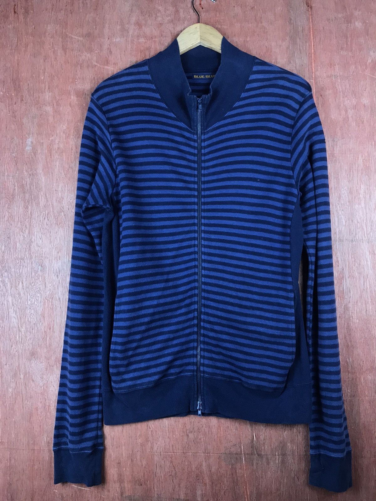 Blue Blue Japan DLL Blue Blue japan Stripe Sweater #2520 Size US M / EU 48-50 / 2 - 1 Thumbnail