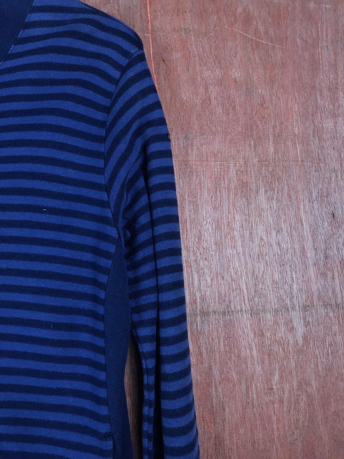 Blue Blue Japan DLL Blue Blue japan Stripe Sweater #2520 Size US M / EU 48-50 / 2 - 5 Thumbnail
