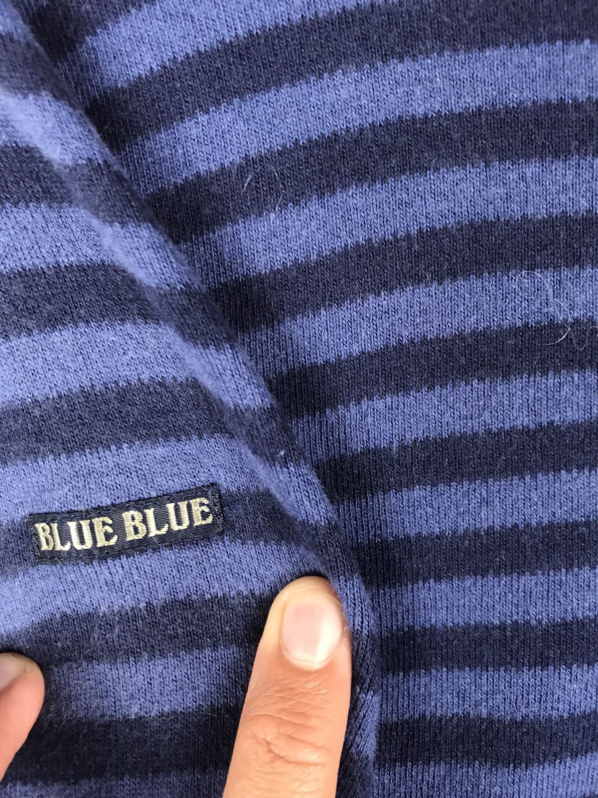 Blue Blue Japan DLL Blue Blue japan Stripe Sweater #2520 Size US M / EU 48-50 / 2 - 11 Thumbnail
