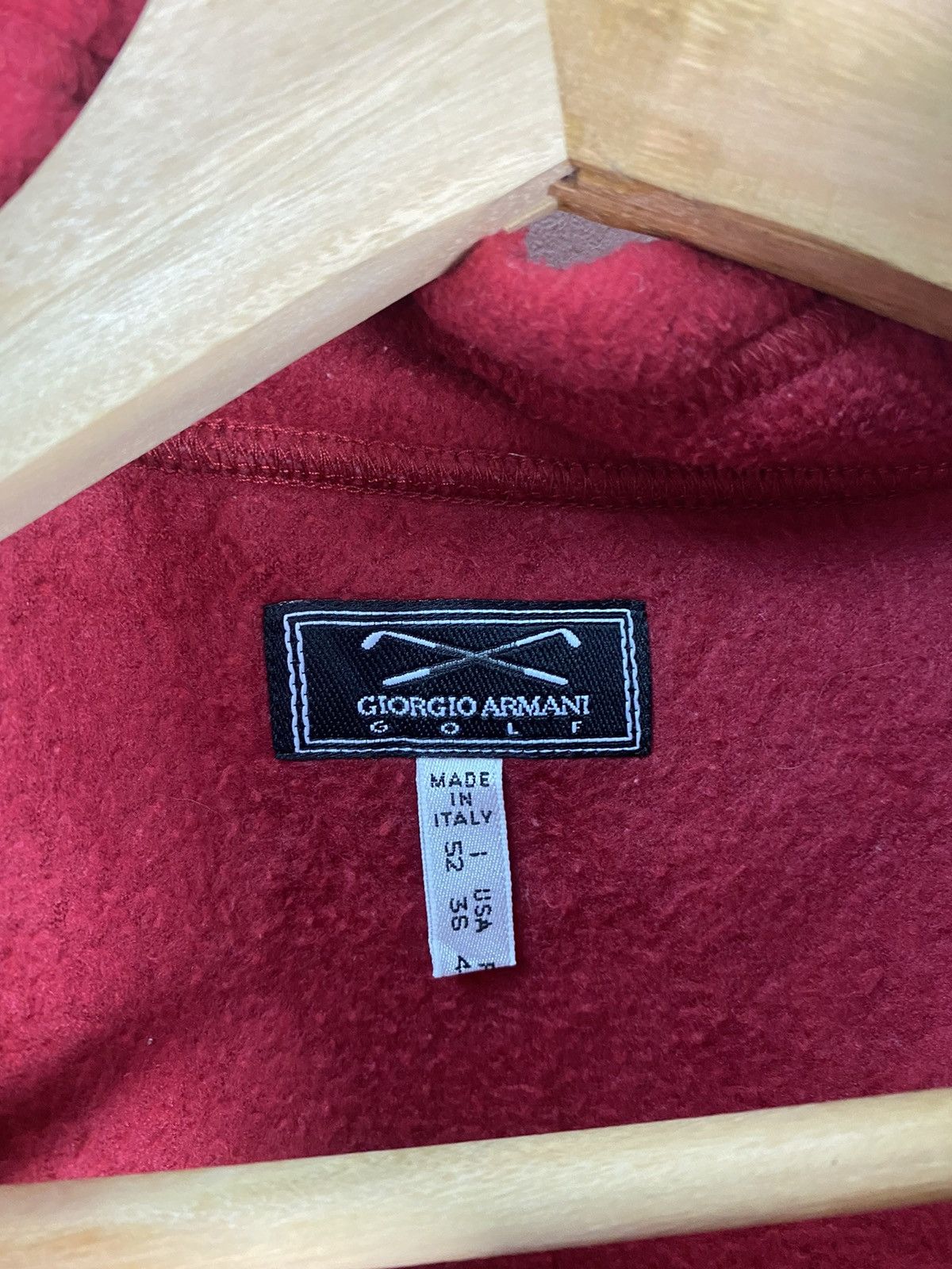 Giorgio Armani × Vintage Vintage Giorgio Armani Golf Fleece Vest Size US L / EU 52-54 / 3 - 2 Thumbnail