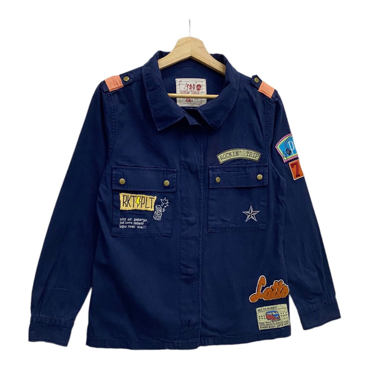 Japanese Brand ROCKIN’ TRIP PLT PATCHWORK BUTTON SHIRT Size US S / EU 44-46 / 1 - 2 Thumbnail