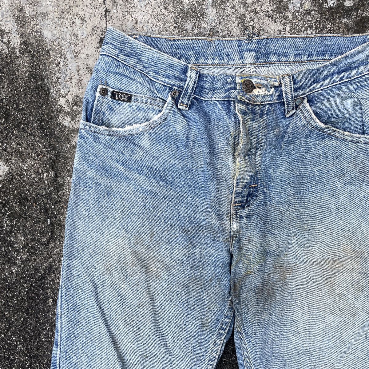 Lee Vintage Lee Distressed Denim Jeans Size US 28 / EU 44 - 3 Thumbnail