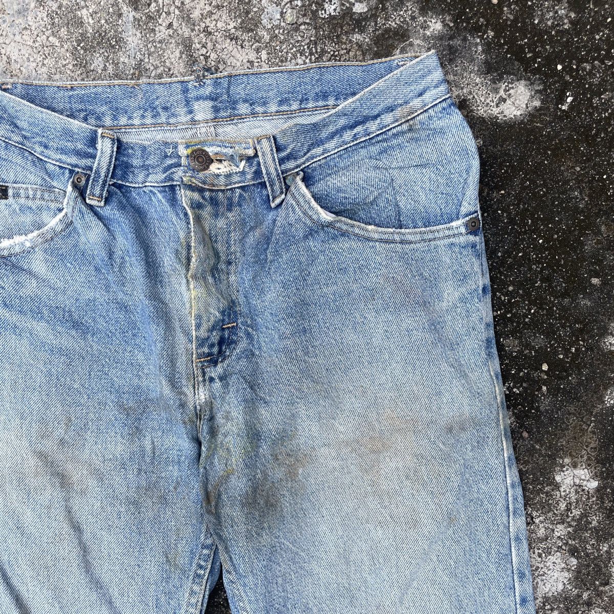 Lee Vintage Lee Distressed Denim Jeans Size US 28 / EU 44 - 2 Thumbnail