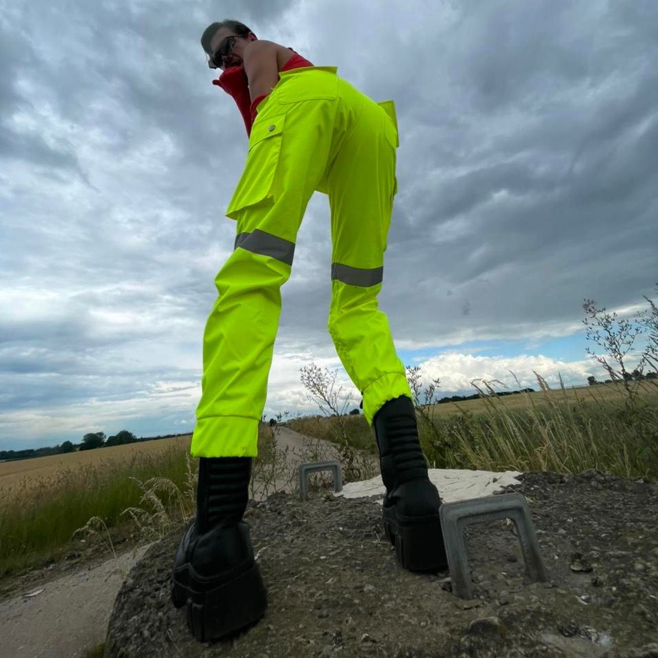 GCDS GCDS Reflective Workwear Cargo Pants Size US 32 / EU 48 - 2 Thumbnail