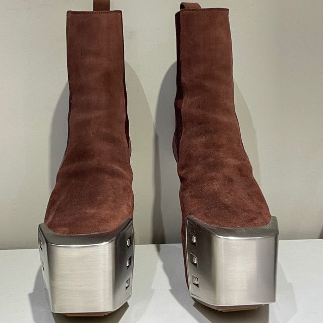 Rick Owens Kiss Boots Red | Grailed