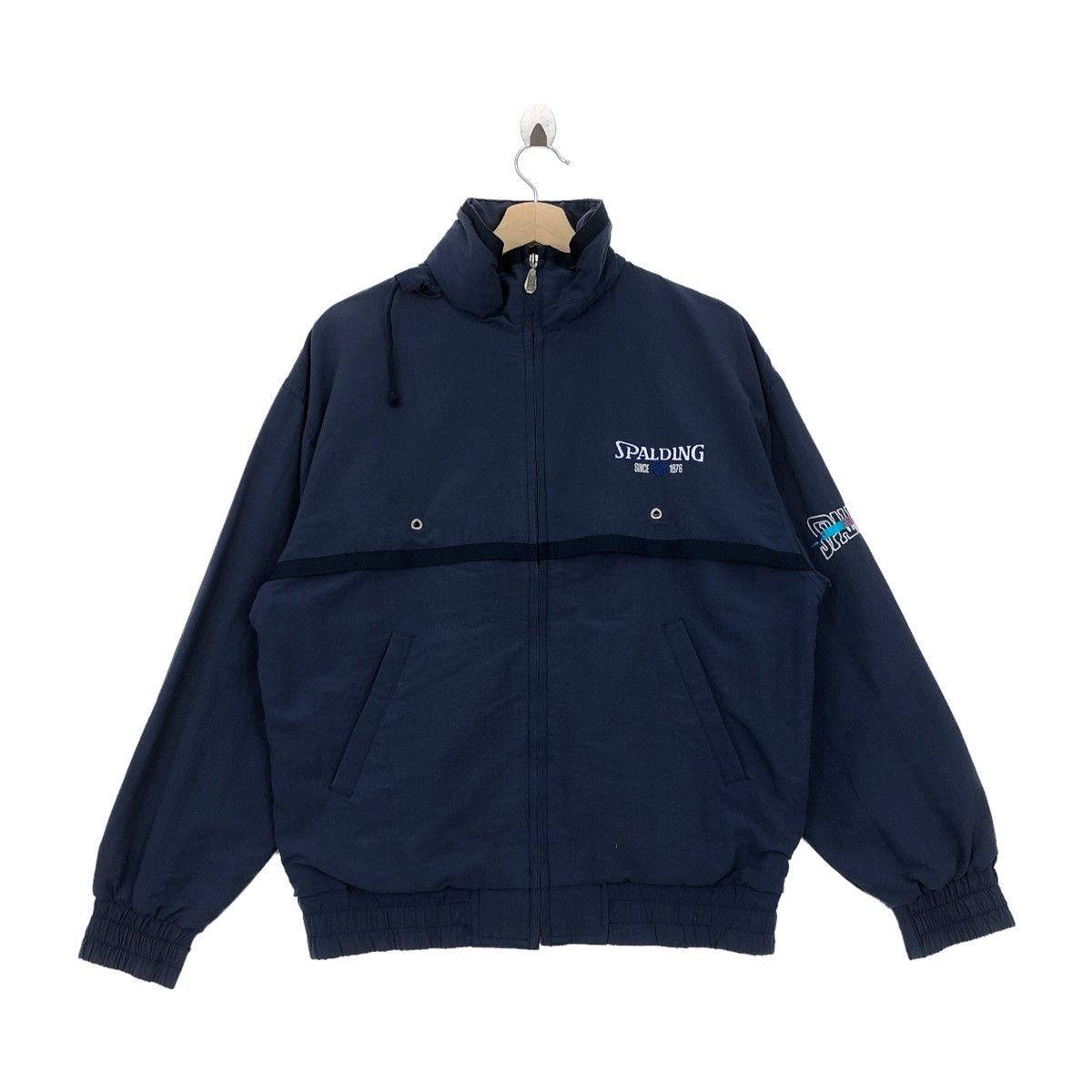 Vtg 90’ SPALDING Embroidery Logo Harrington Jacket Puffer