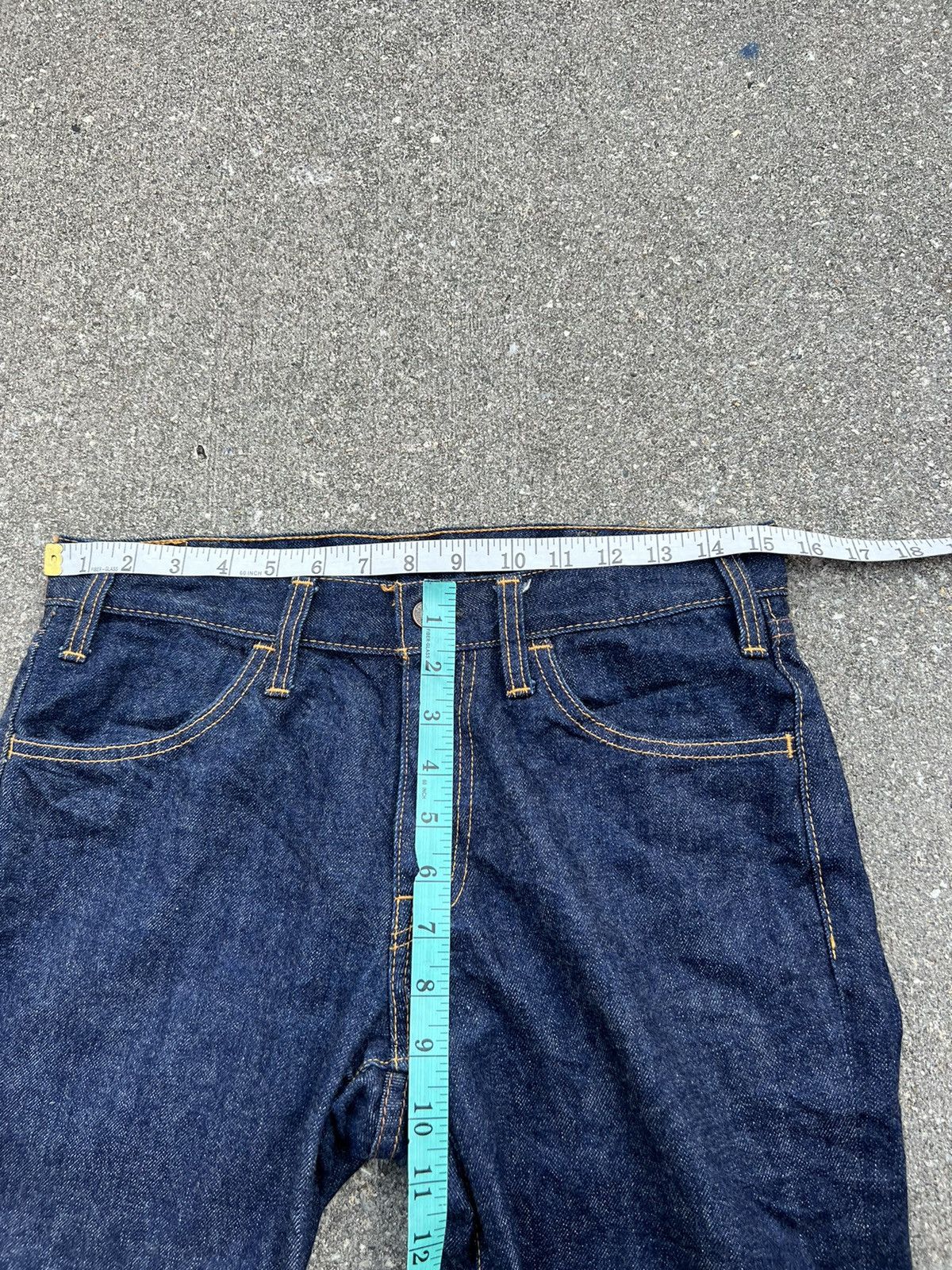 Freewheelers Hipsters Reunion Orang Tab Blue Denim Flare Jeans Size US 30 / EU 46 - 2 Thumbnail