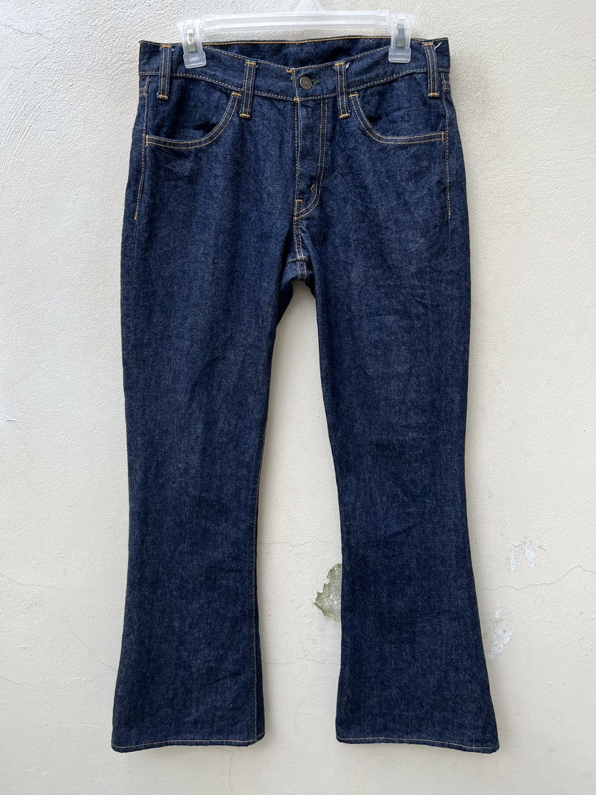 Freewheelers Hipsters Reunion Orang Tab Blue Denim Flare Jeans Size US 30 / EU 46 - 6 Thumbnail