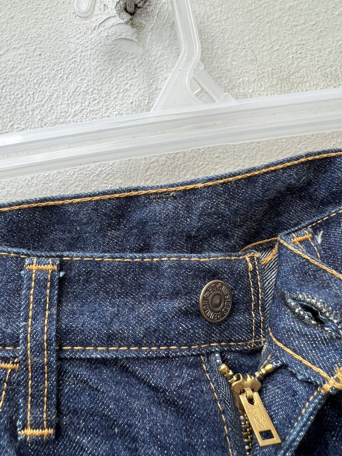 Freewheelers Hipsters Reunion Orang Tab Blue Denim Flare Jeans Size US 30 / EU 46 - 8 Thumbnail