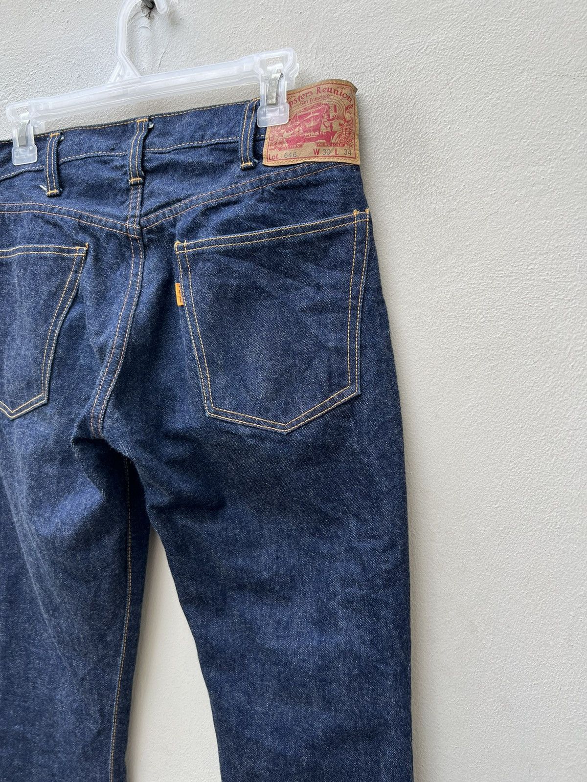 Freewheelers Hipsters Reunion Orang Tab Blue Denim Flare Jeans Size US 30 / EU 46 - 17 Thumbnail