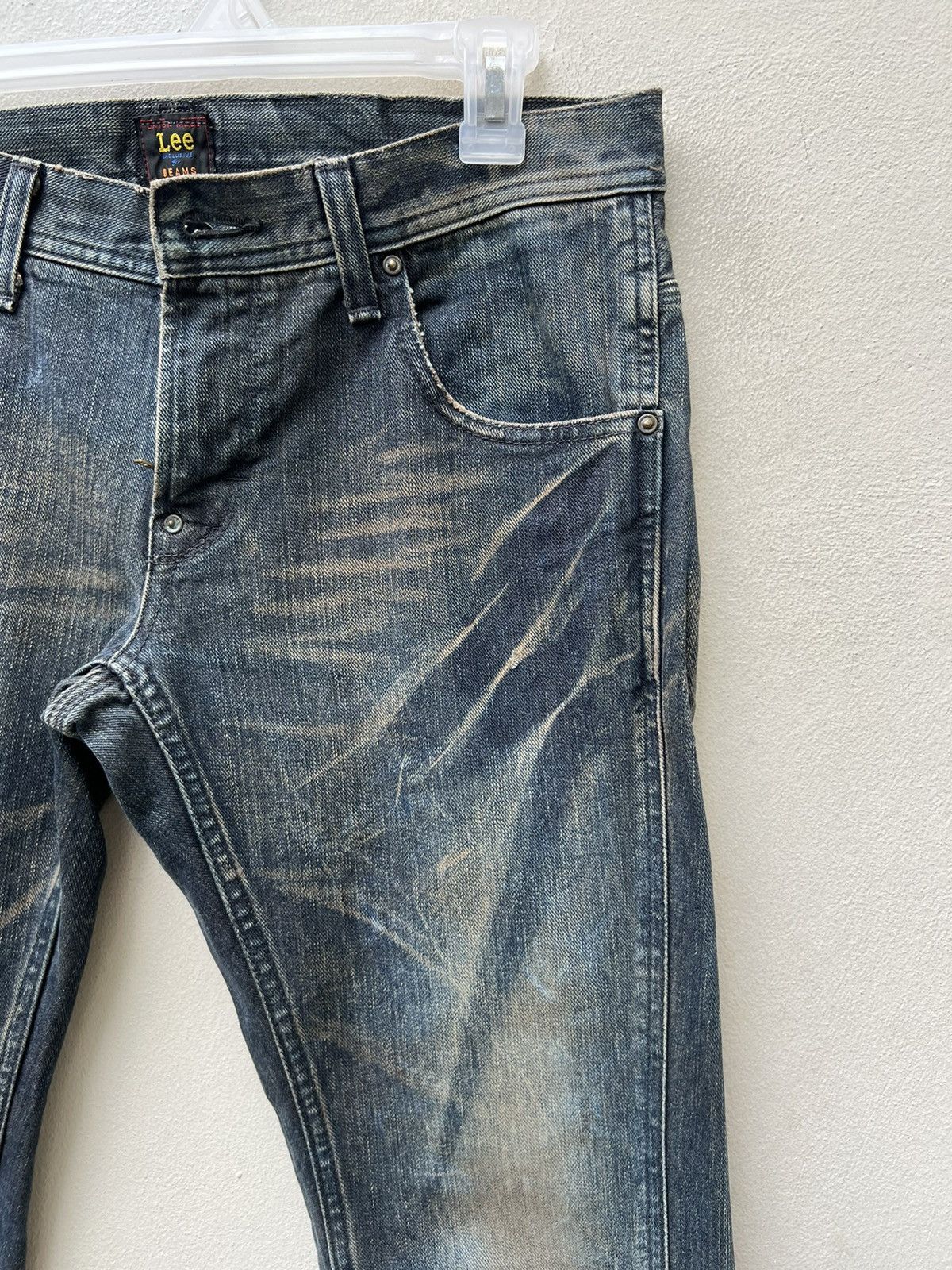 Beams Plus Beams X Lee Made in Japan Mud Washed Denim Slim Jeans Size US 31 - 12 Thumbnail