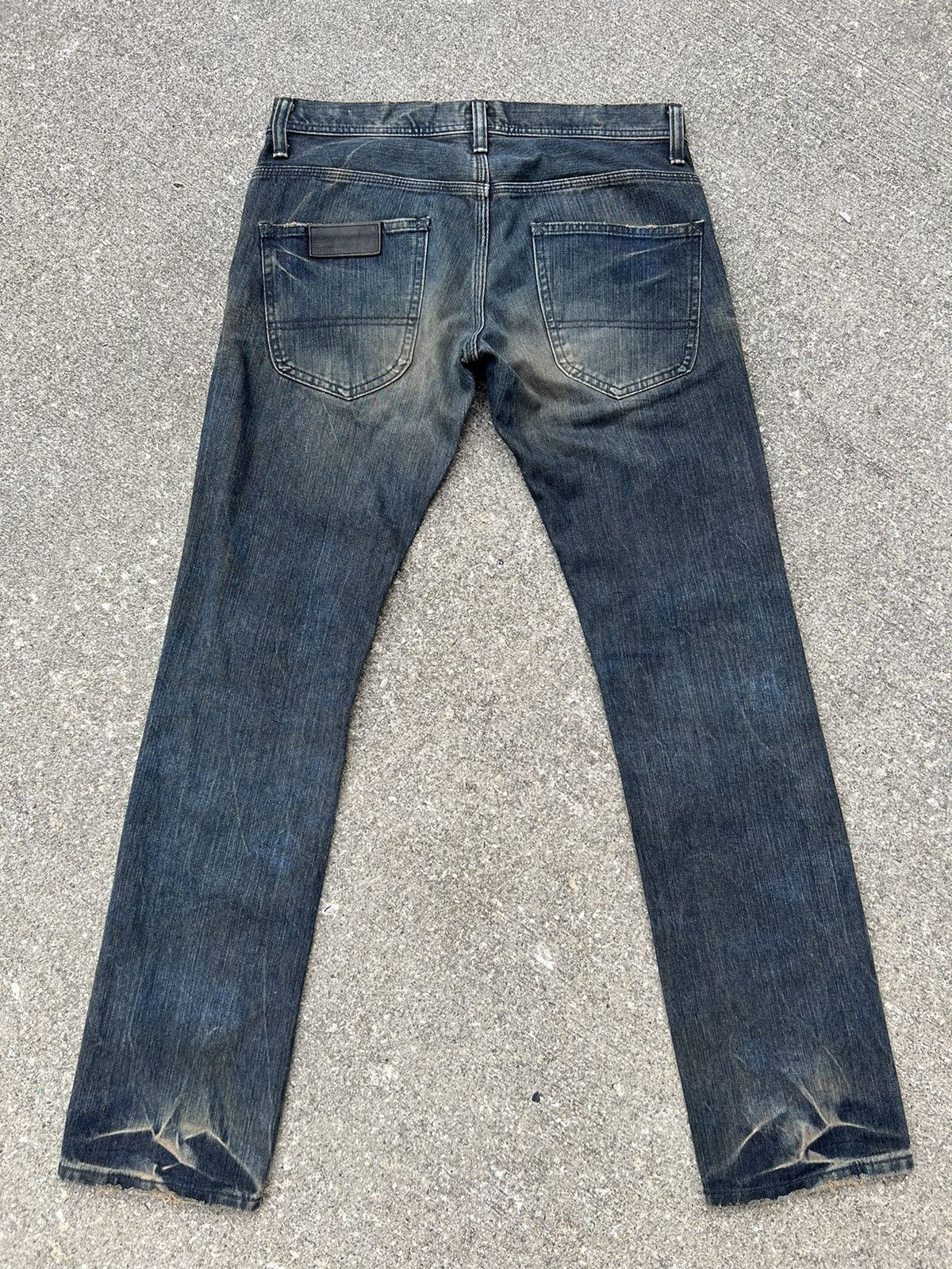 Beams Plus Beams X Lee Made in Japan Mud Washed Denim Slim Jeans Size US 31 - 5 Thumbnail