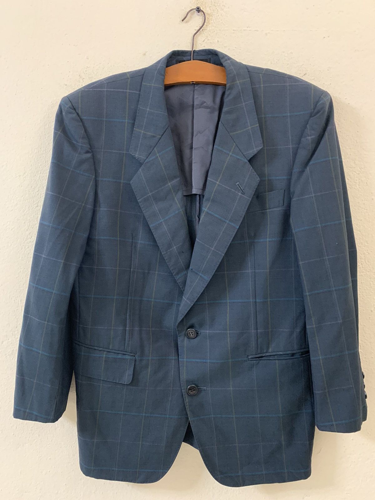 Lanvin Paris Plaid Blazer Coat