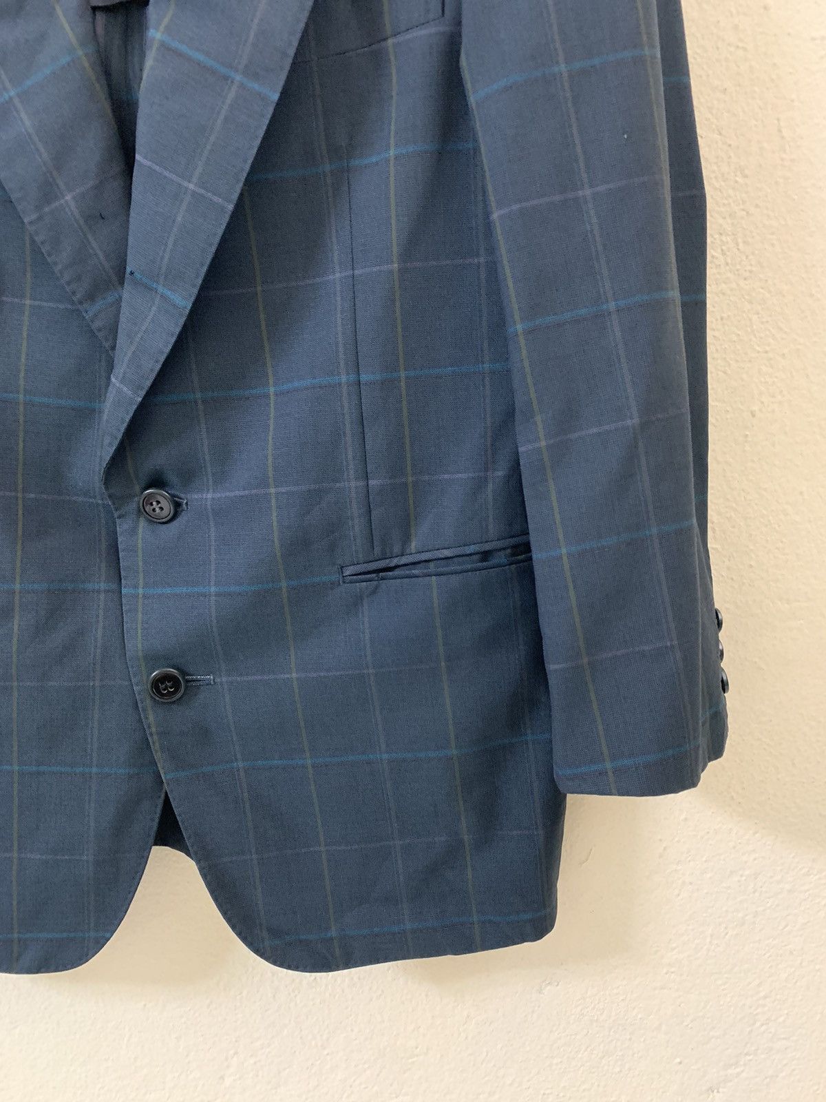 Lanvin Lanvin Paris Plaid Blazer Coat Size 50R - 2 Thumbnail