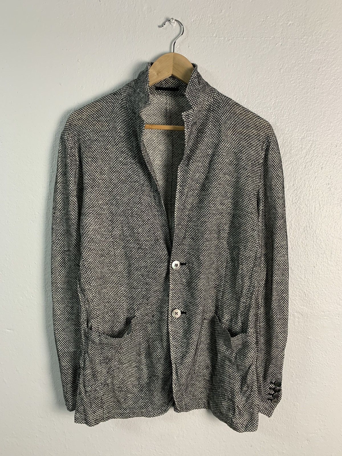 image of Abahouse Recency Of Mine Jacket in Grey, Men's (Size Medium)