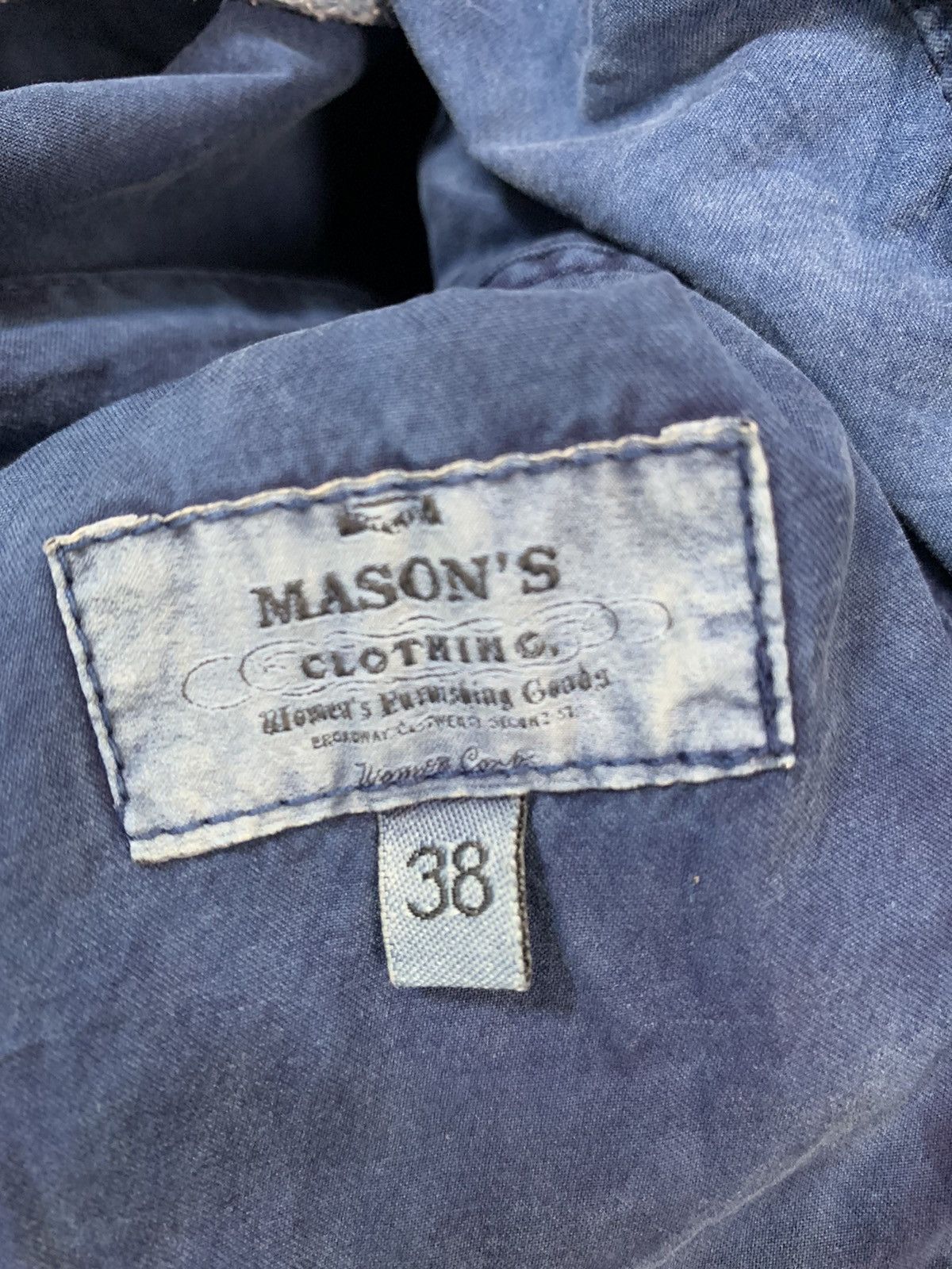 Mason's Masons Blue Parka Jacket Size US S / EU 44-46 / 1 - 6 Thumbnail