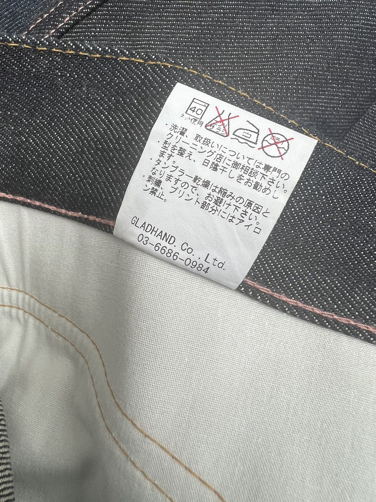 Other Glad Hand Japan Cross Embroider Denim Redline Selvedge Jeans Size US 30 / EU 46 - 23 Thumbnail