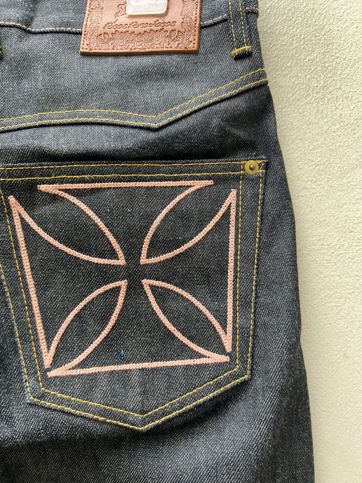 Other Glad Hand Japan Cross Embroider Denim Redline Selvedge Jeans Size US 30 / EU 46 - 10 Thumbnail