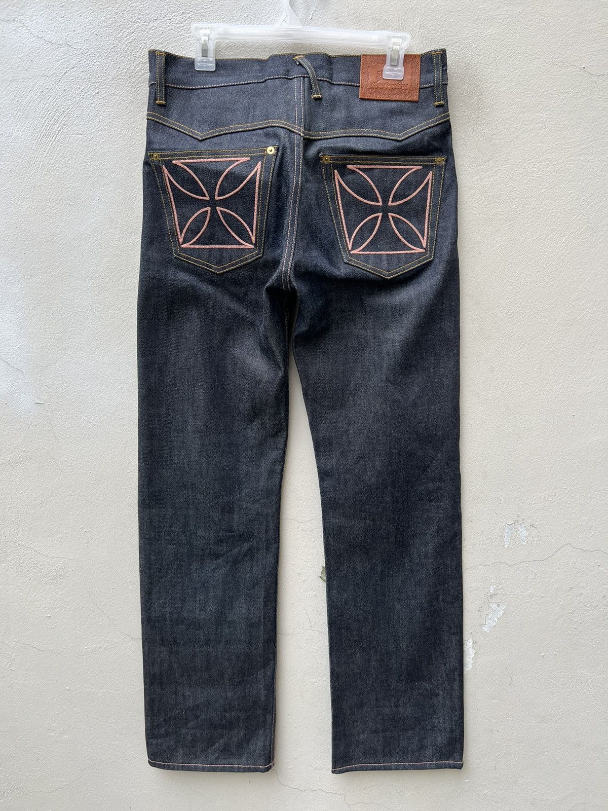 Other Glad Hand Japan Cross Embroider Denim Redline Selvedge Jeans Size US 30 / EU 46 - 6 Thumbnail