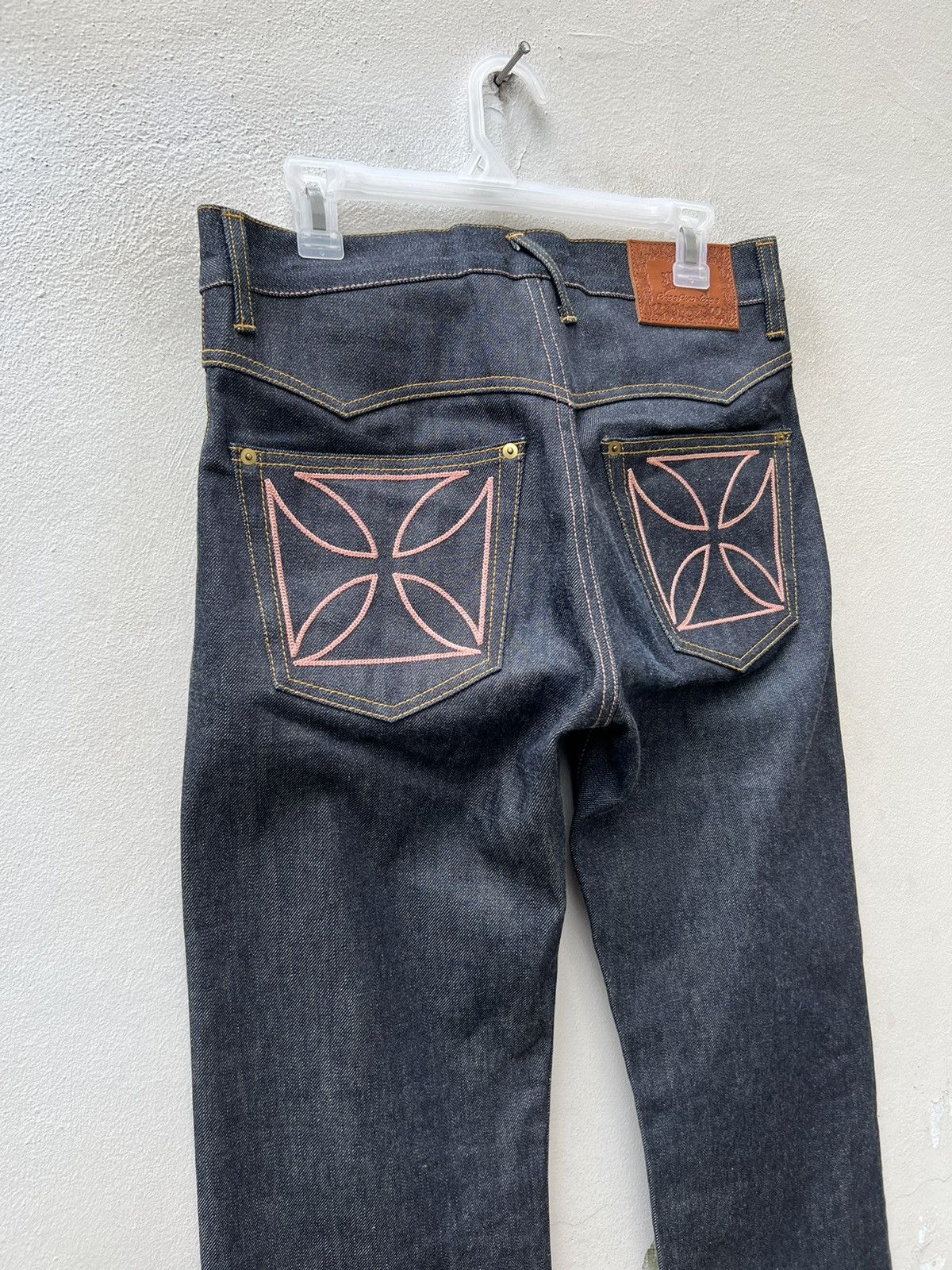 Other Glad Hand Japan Cross Embroider Denim Redline Selvedge Jeans Size US 30 / EU 46 - 7 Thumbnail