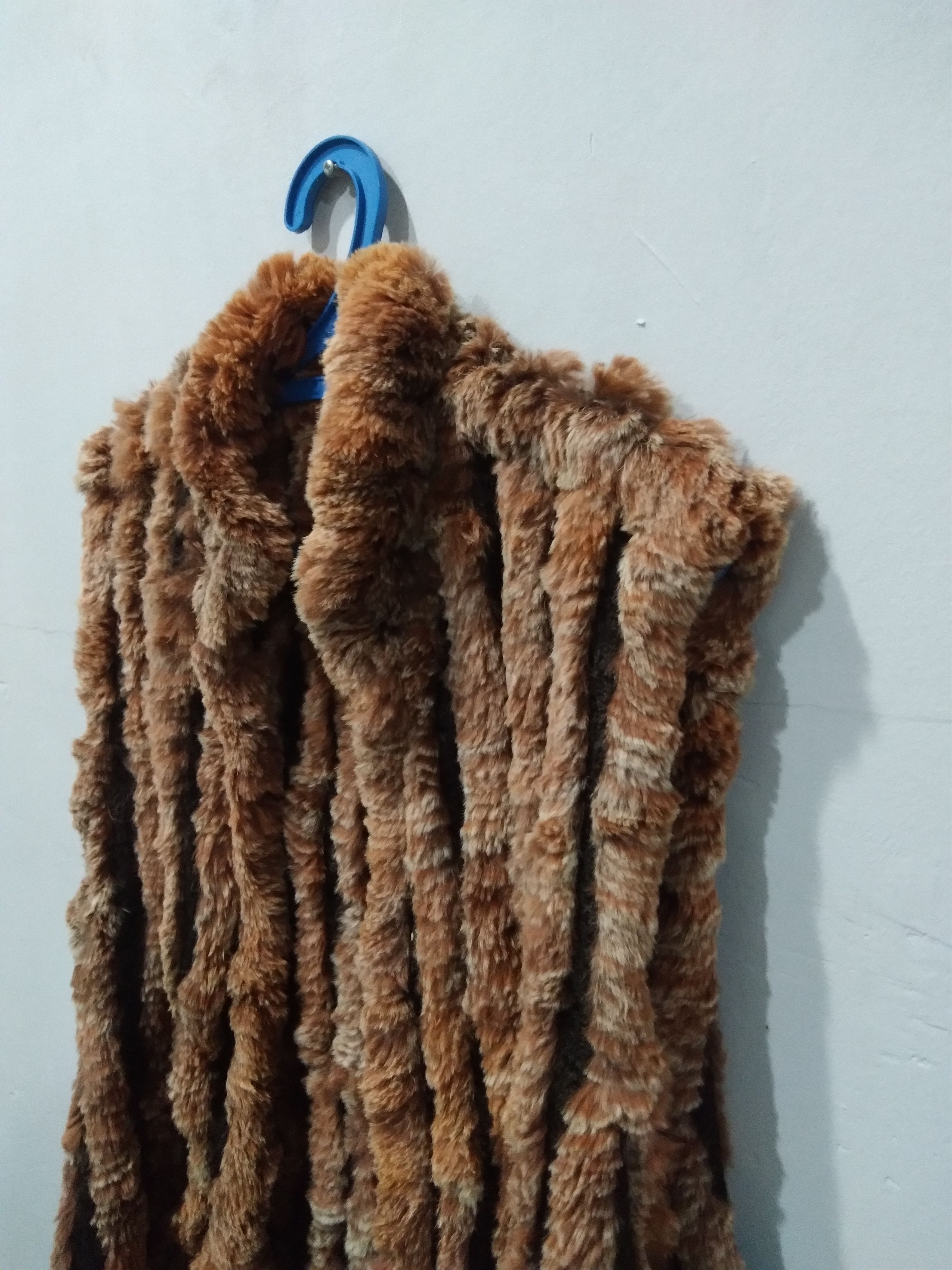 Japanese Brand 💥 SUPER RARE TRUE VINTAGE 90S FAUX Minx FUR NO BUTTON VESTS Size US L / EU 52-54 / 3 - 6 Thumbnail