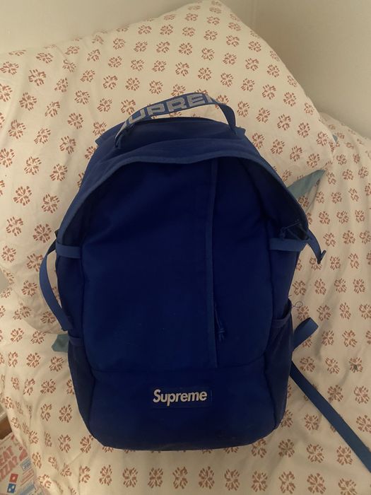 Supreme backpack ss18 outlet blue