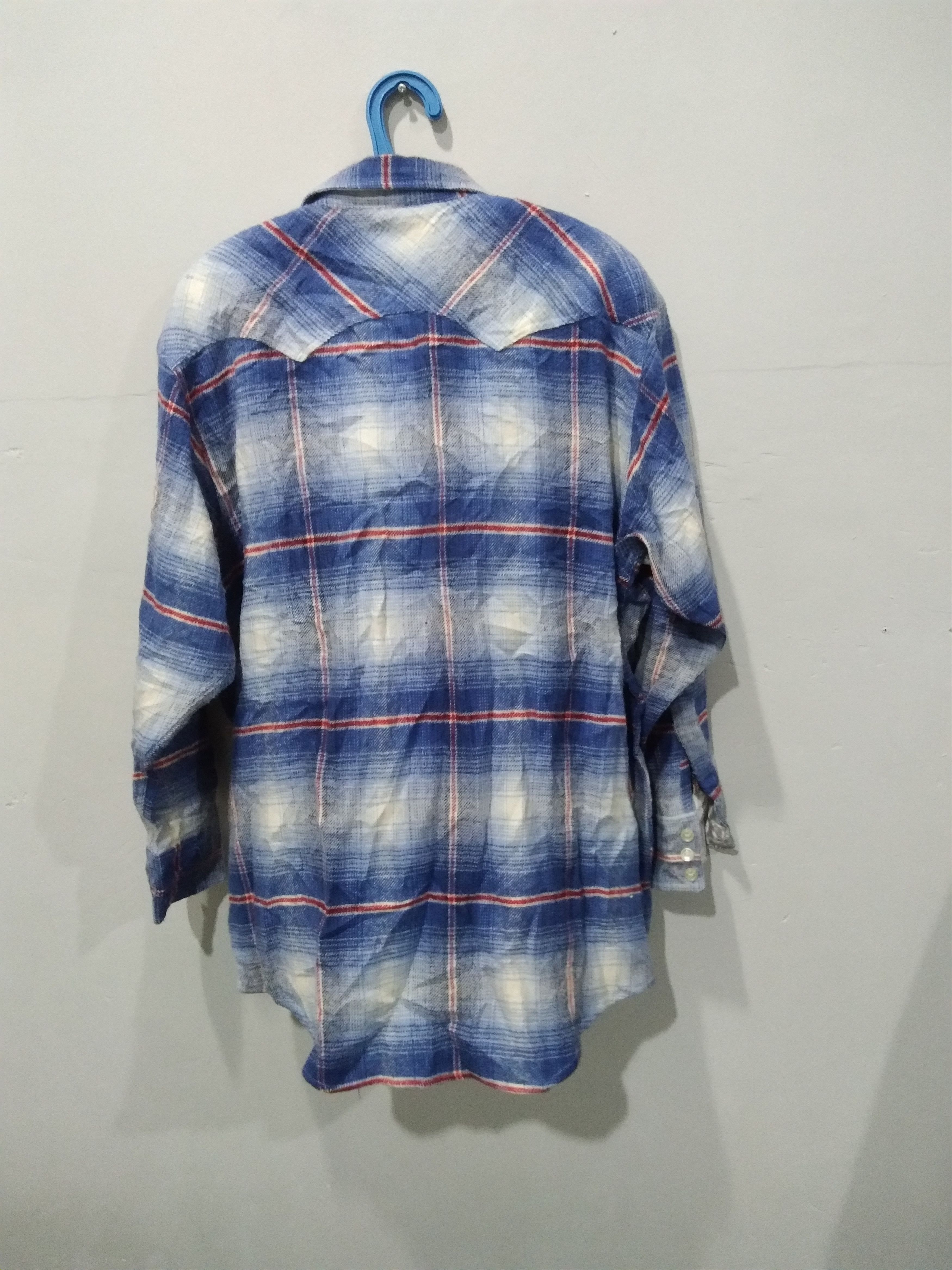 Vintage 💥 ALTO & BASSO WESTERN Shadow Plaid KOBAIN FLANNEL Size US L / EU 52-54 / 3 - 2 Thumbnail
