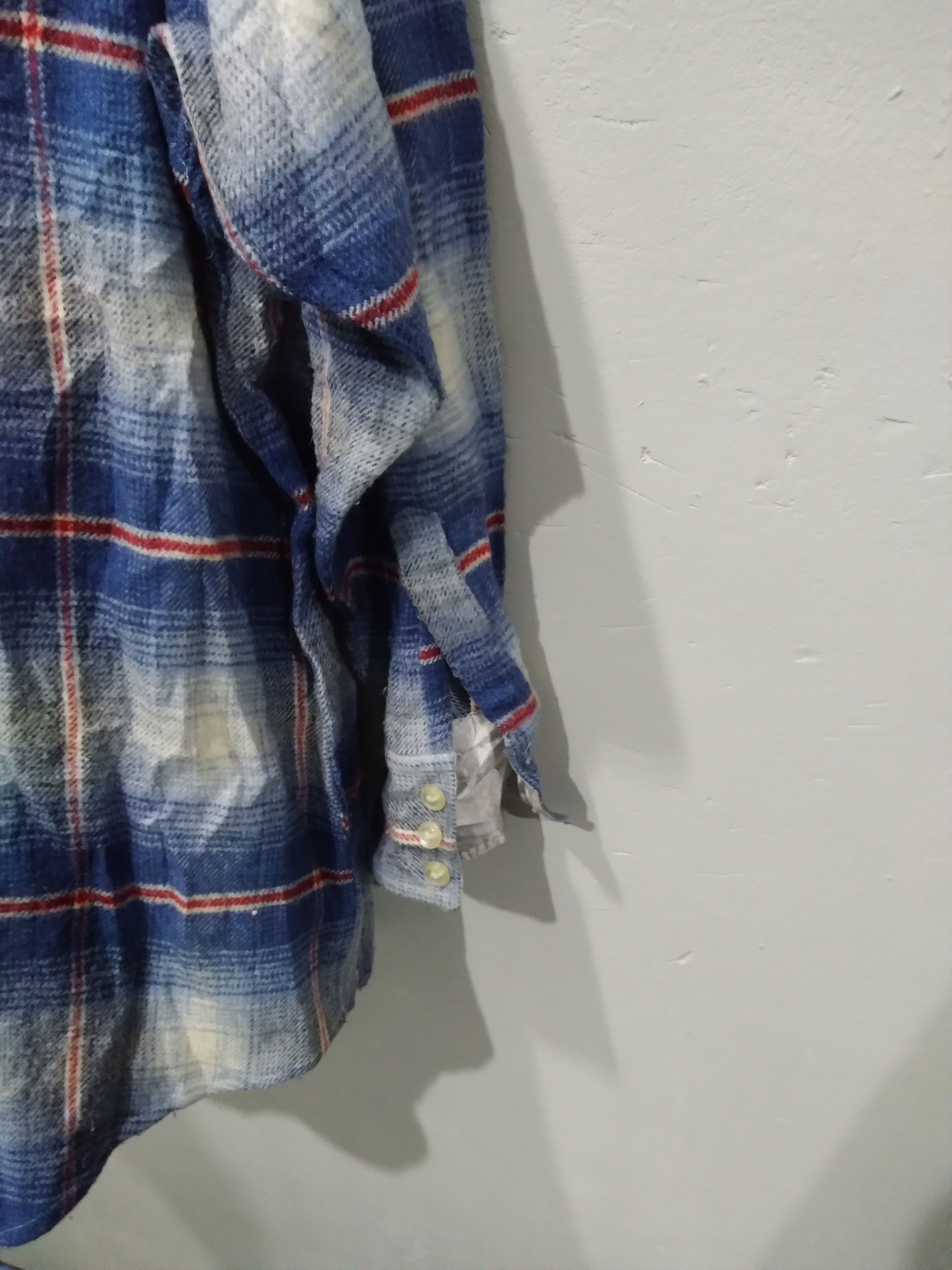 Vintage 💥 ALTO & BASSO WESTERN Shadow Plaid KOBAIN FLANNEL Size US L / EU 52-54 / 3 - 7 Thumbnail