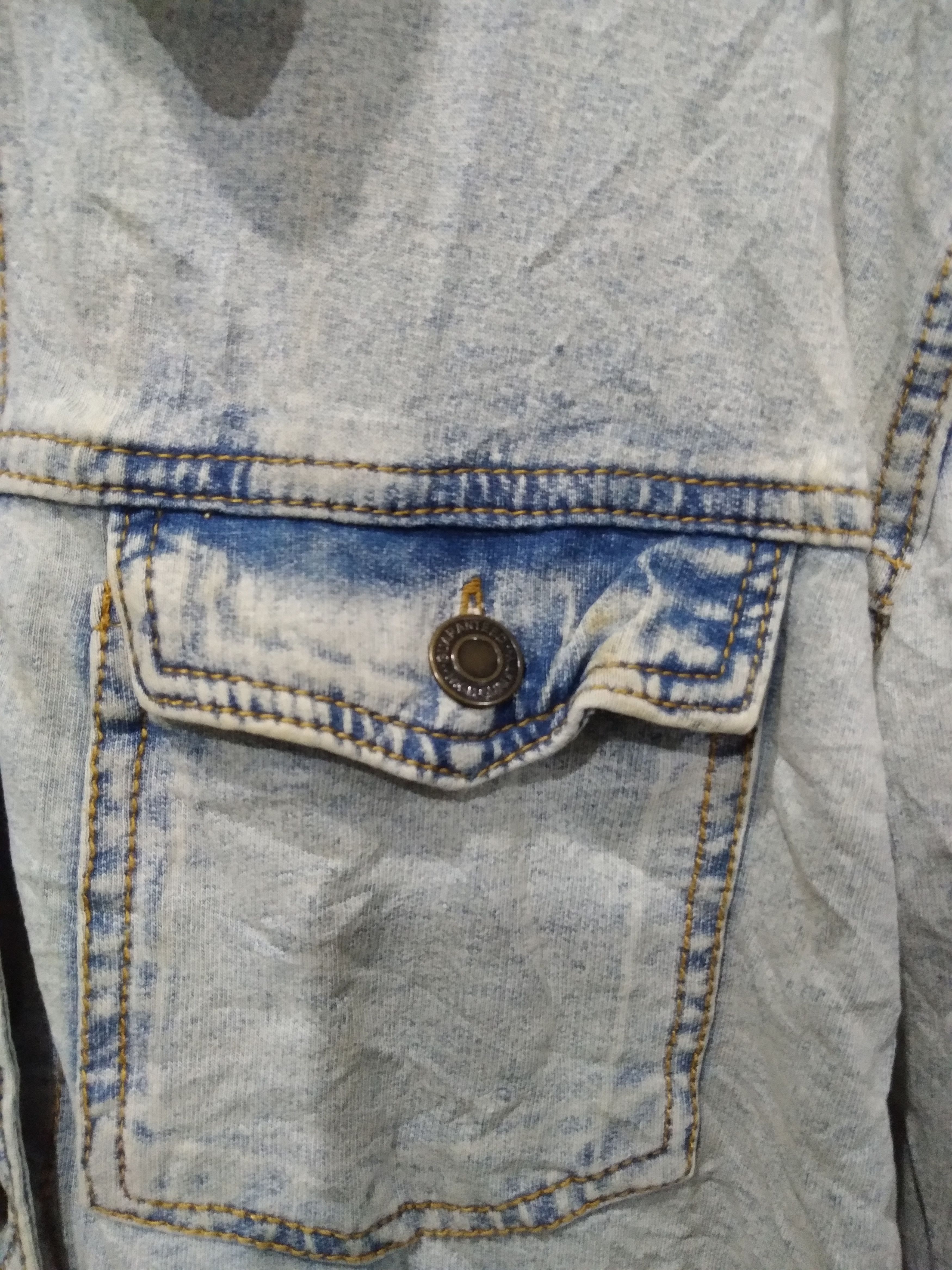 Japanese Brand LITTLE WHILE DOUBLE POCKETS SOFT DENIM JACKETS Size L / US 10 / IT 46 - 3 Thumbnail