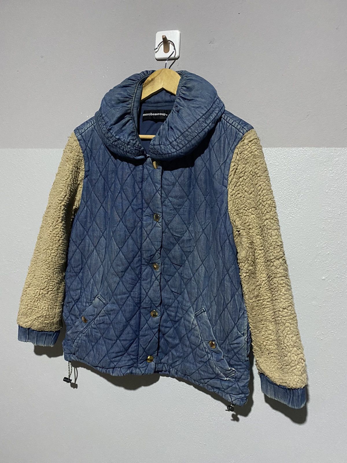 mercibeaucoup Mercibeaucoup Quilted Denim & Sherpa Jacket Hybrid Size US S / EU 44-46 / 1 - 3 Thumbnail