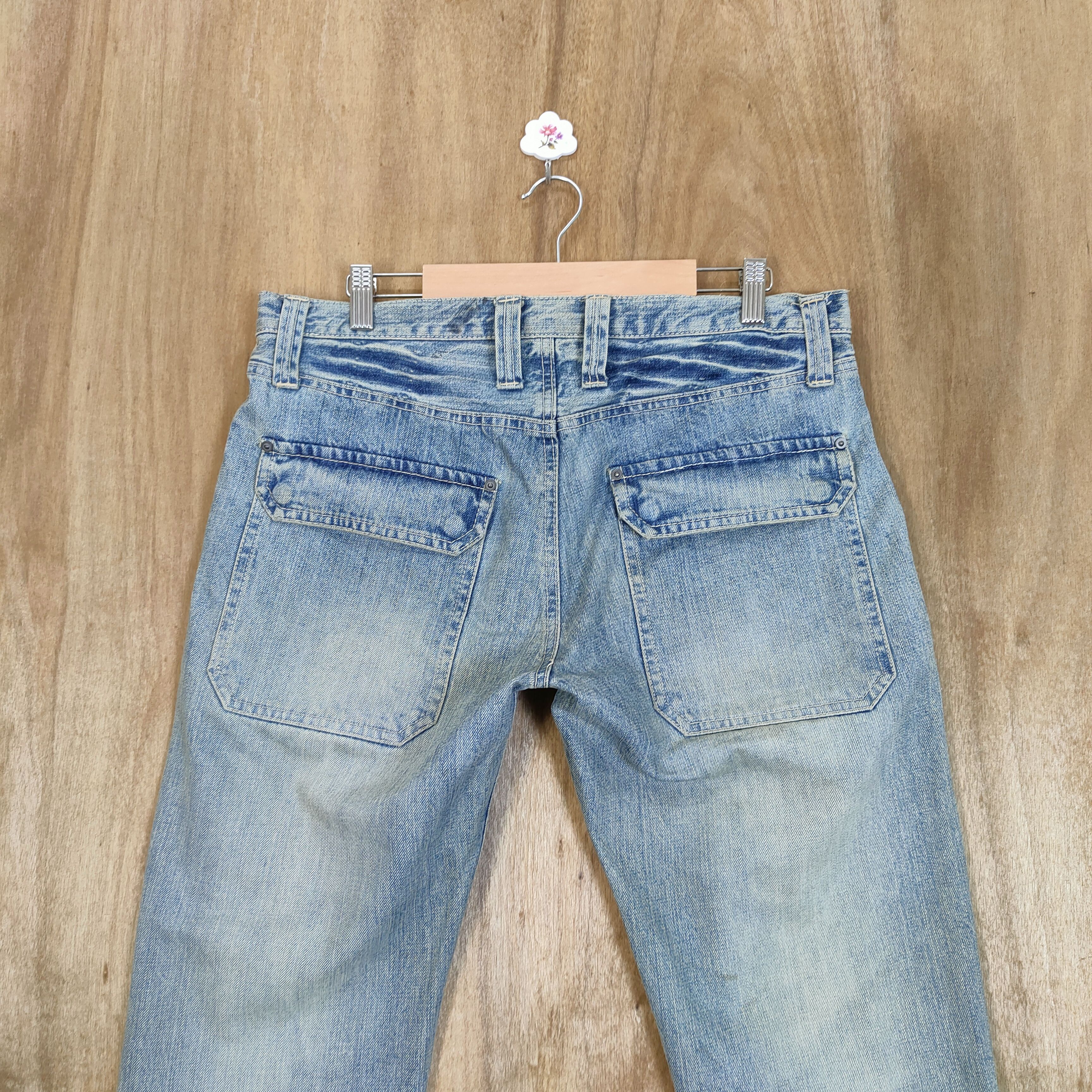 Japanese Brand NO CONCEPT LIGHT BLUE JEAN DENIM CARGO PANTS Size US 34 / EU 50 - 9 Thumbnail