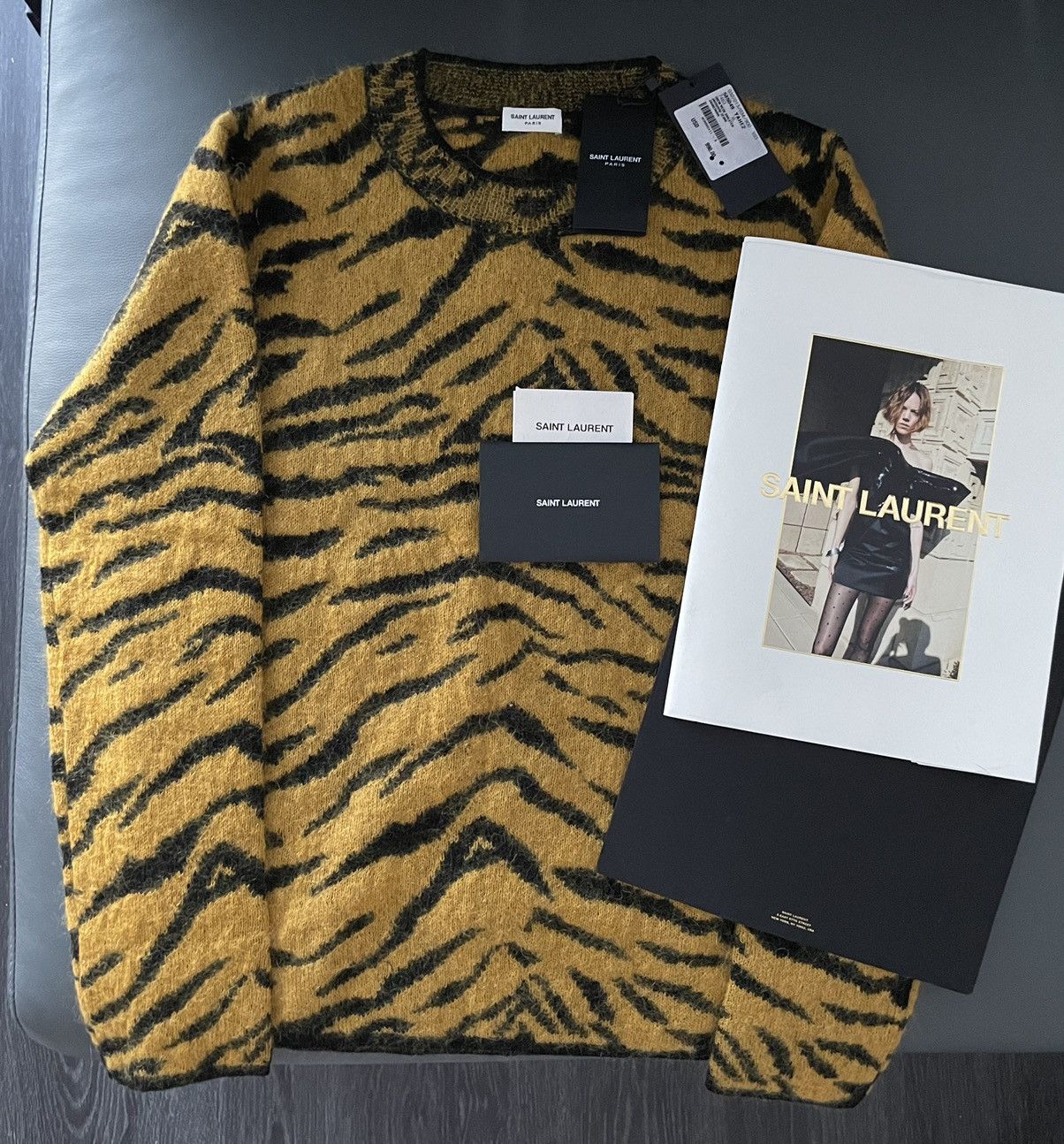 $1,600 Rare NEW Limited Edition Tiger Leopard Runway Sweater