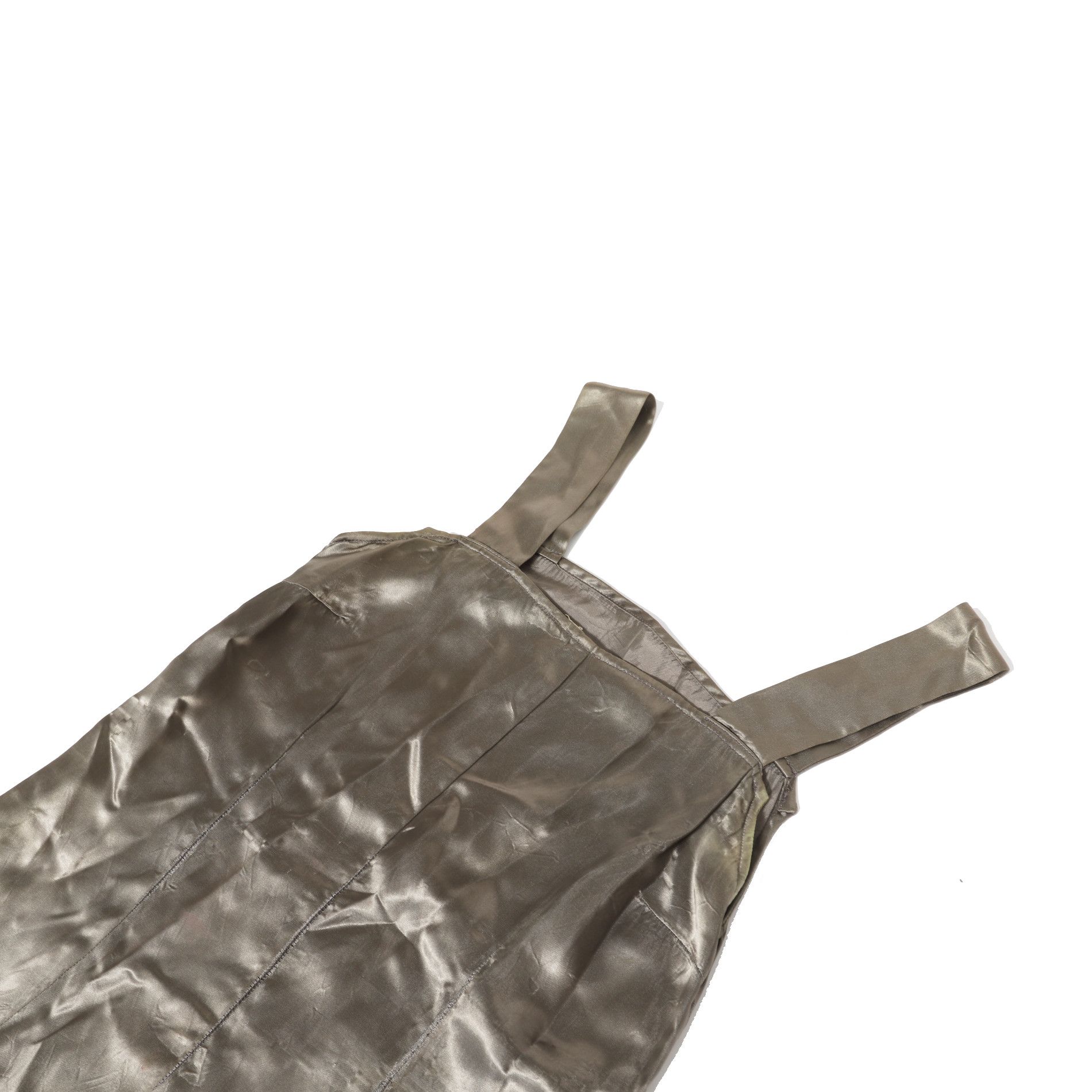 Maison Margiela AW94 Replica Collection Olive Viscose Dress Size ONE SIZE - 3 Thumbnail