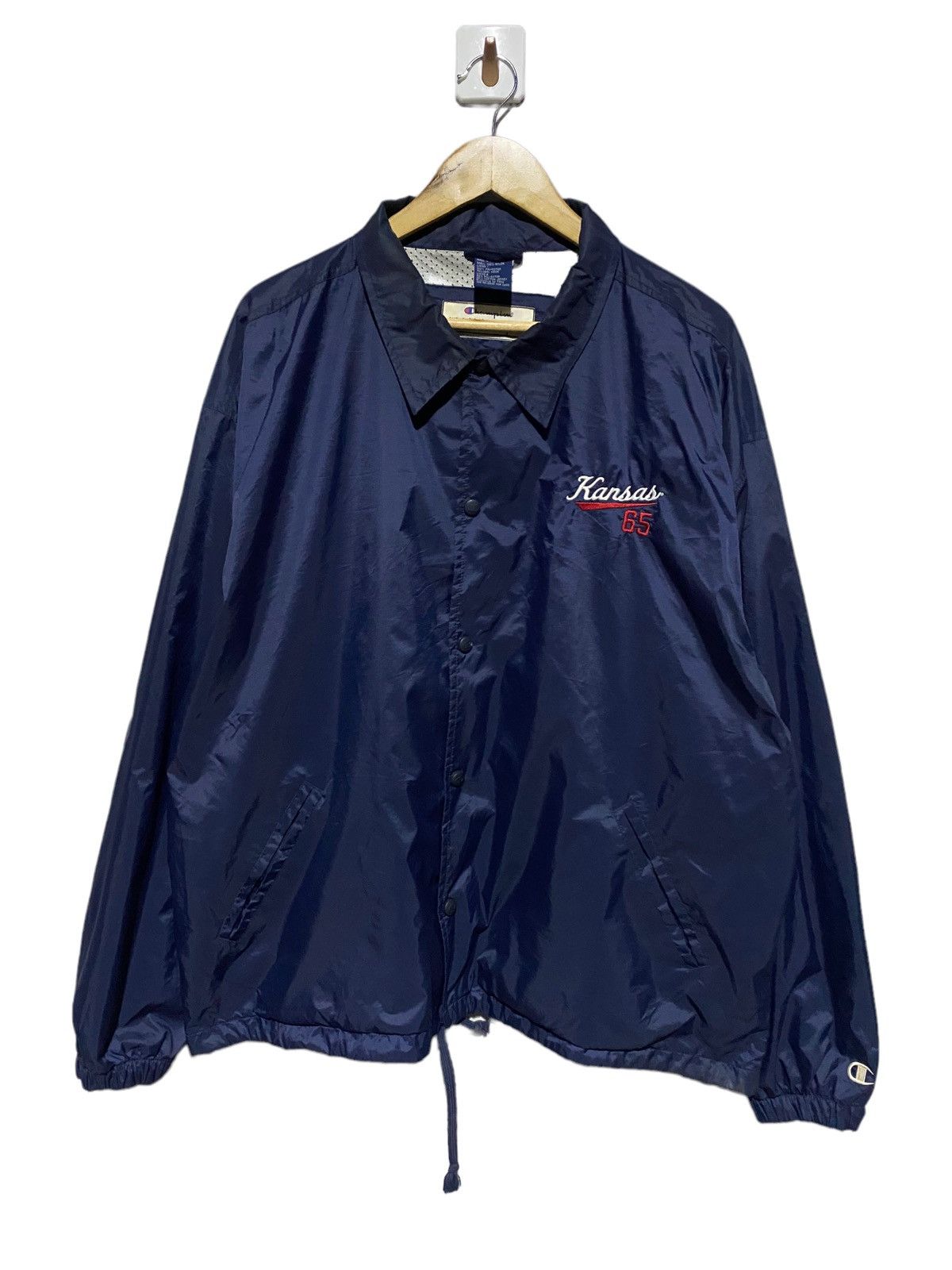 Champion 🔥SALE🔥NCAA TEAM KANSAS 65 X CHAMPION COACH JACKET Size US L / EU 52-54 / 3 - 1 Thumbnail