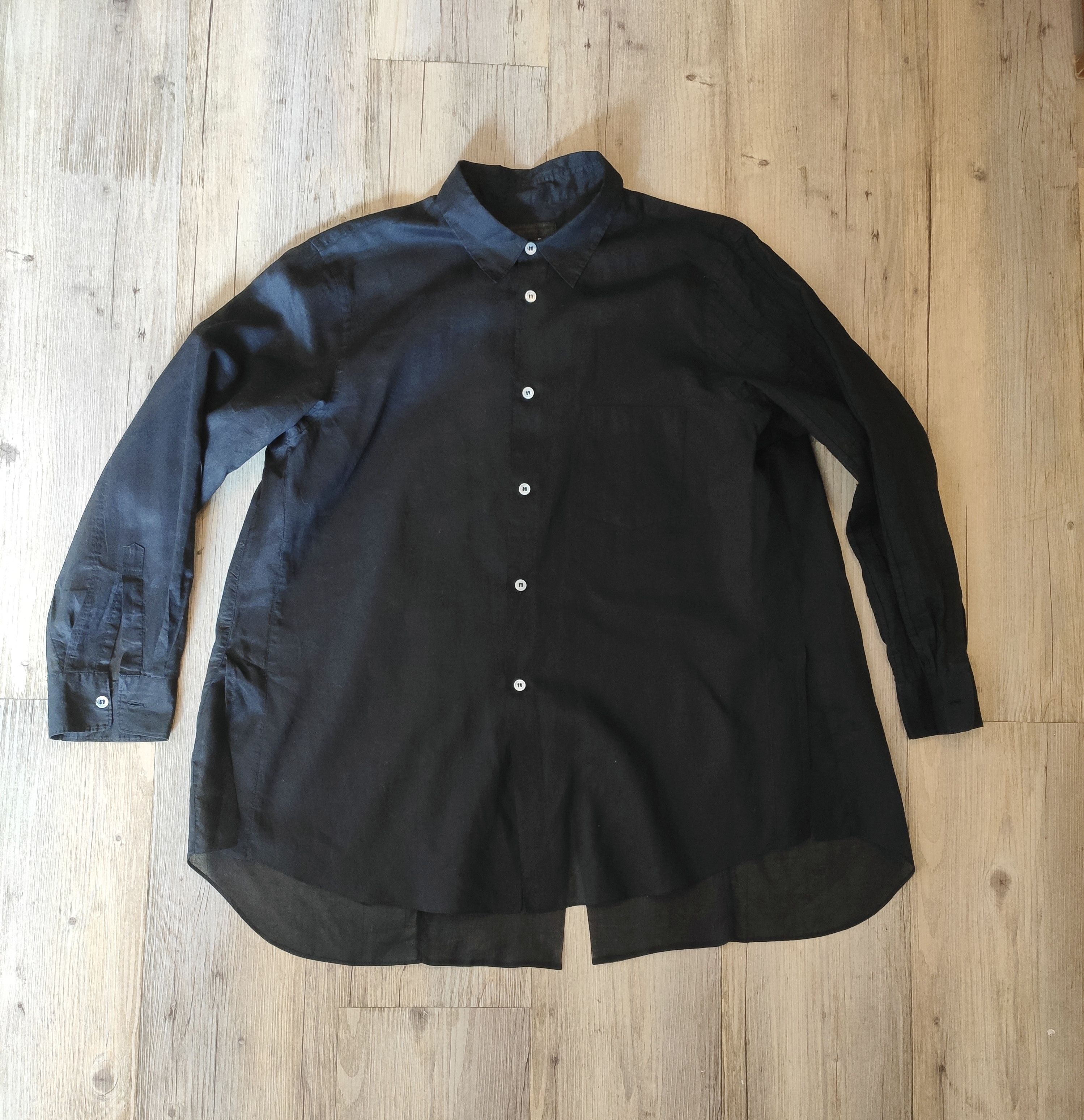 image of Comme Des Garcons Homme Plus Avantgarde Shirt.like Elena Dawson Or Layer-0 in Black (Size Medium)