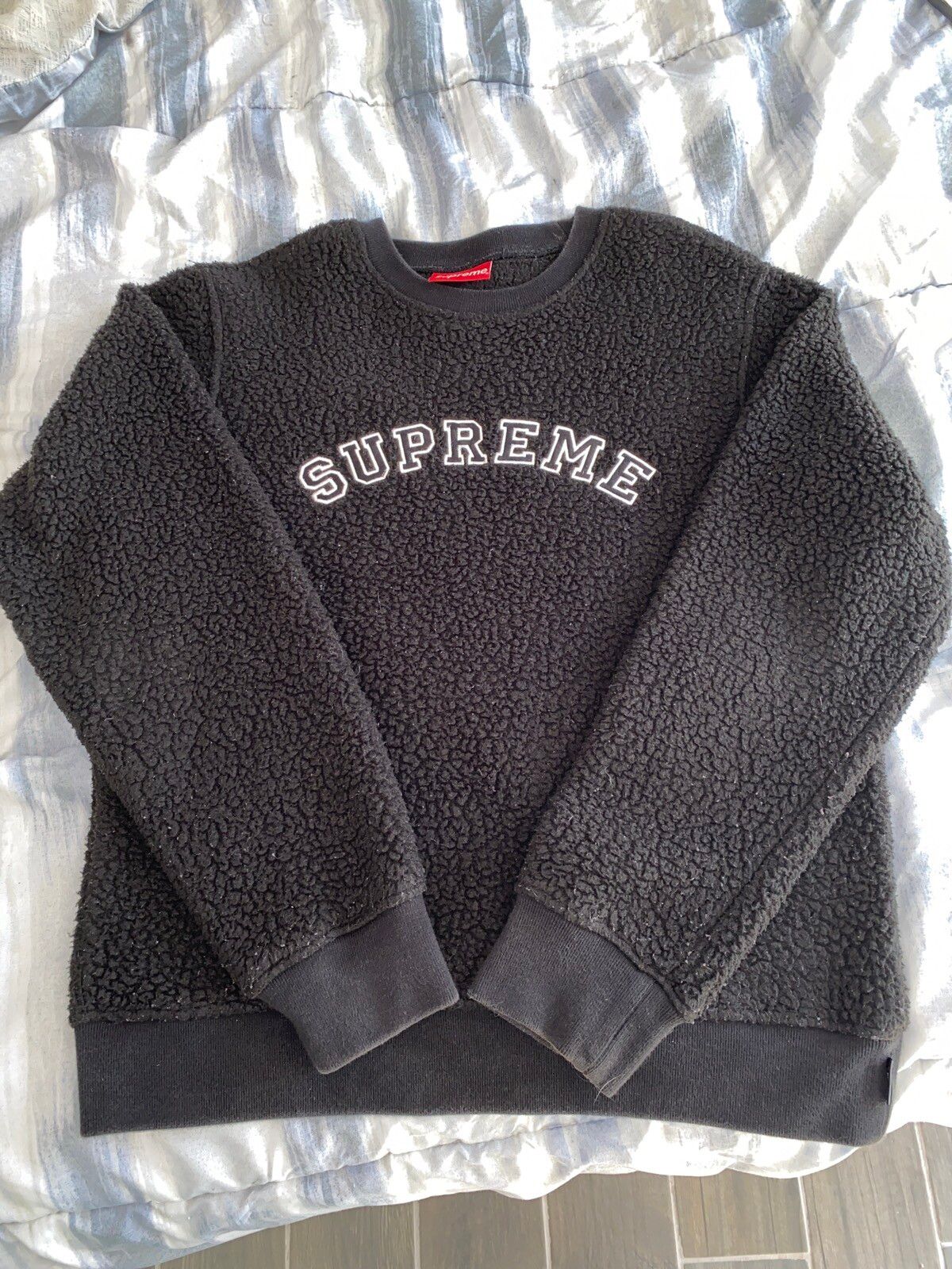 Supreme Supreme Polartec Deep Pile Crewneck Sweatshirt | Grailed